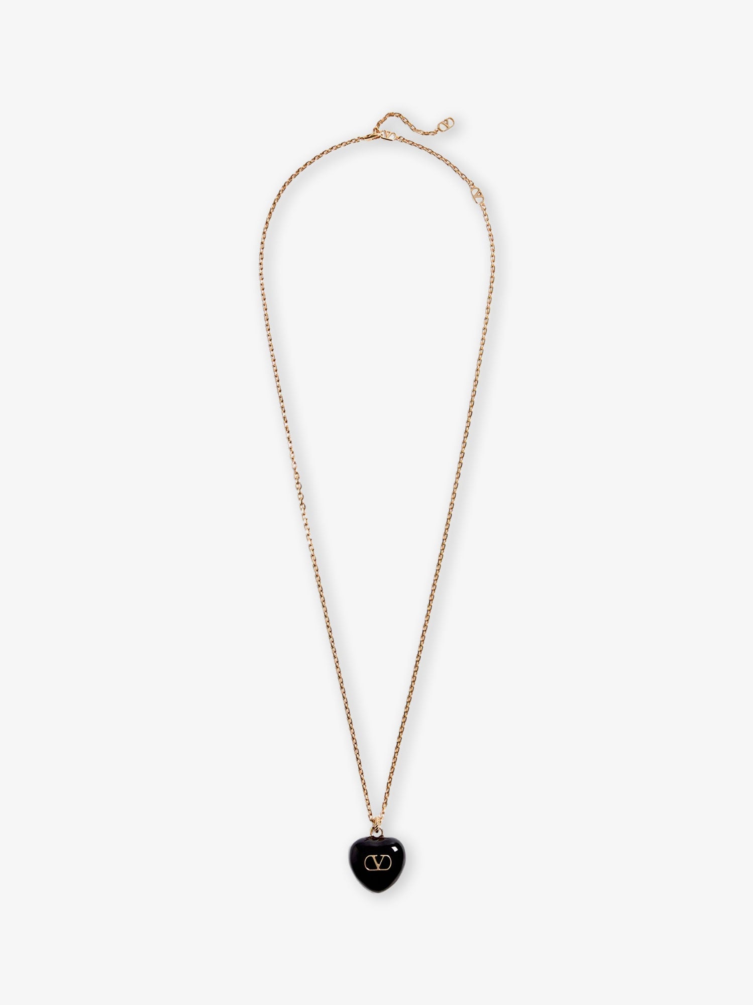 Valentino Coeur Royal Metal And Enamel Necklace