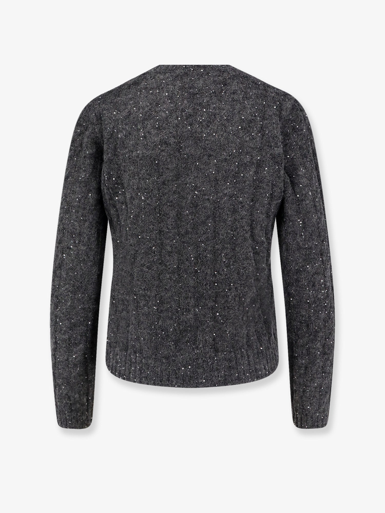 Brunello Cucinelli Wool Blend Sweater With All-over Sequins
