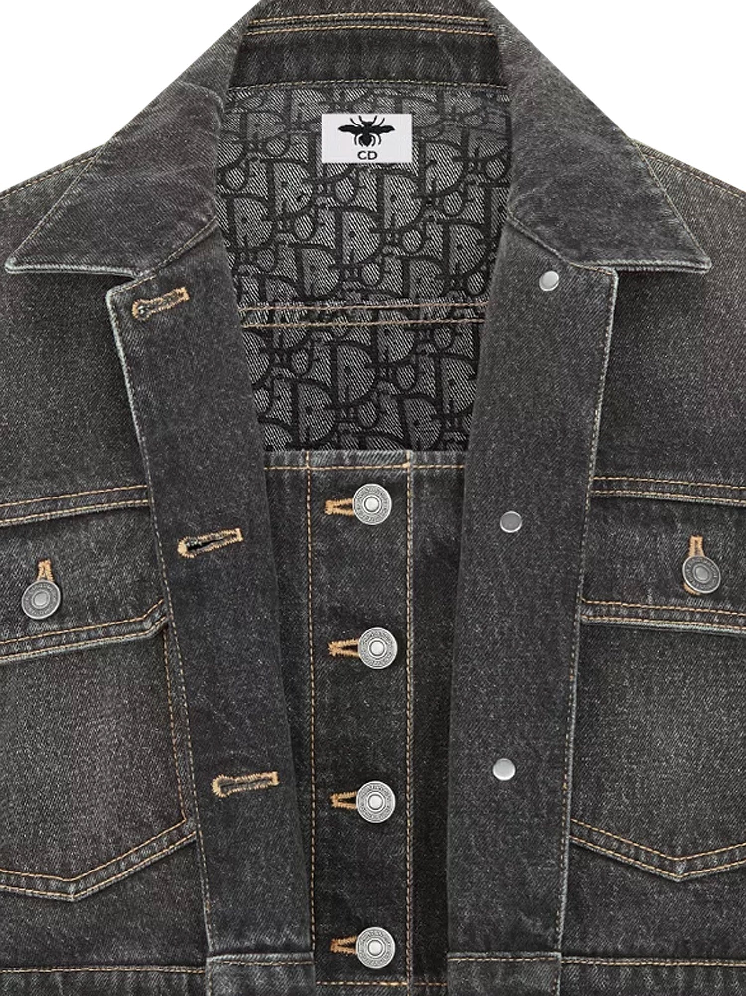 Dior Denim Jacket With Bustier Detail