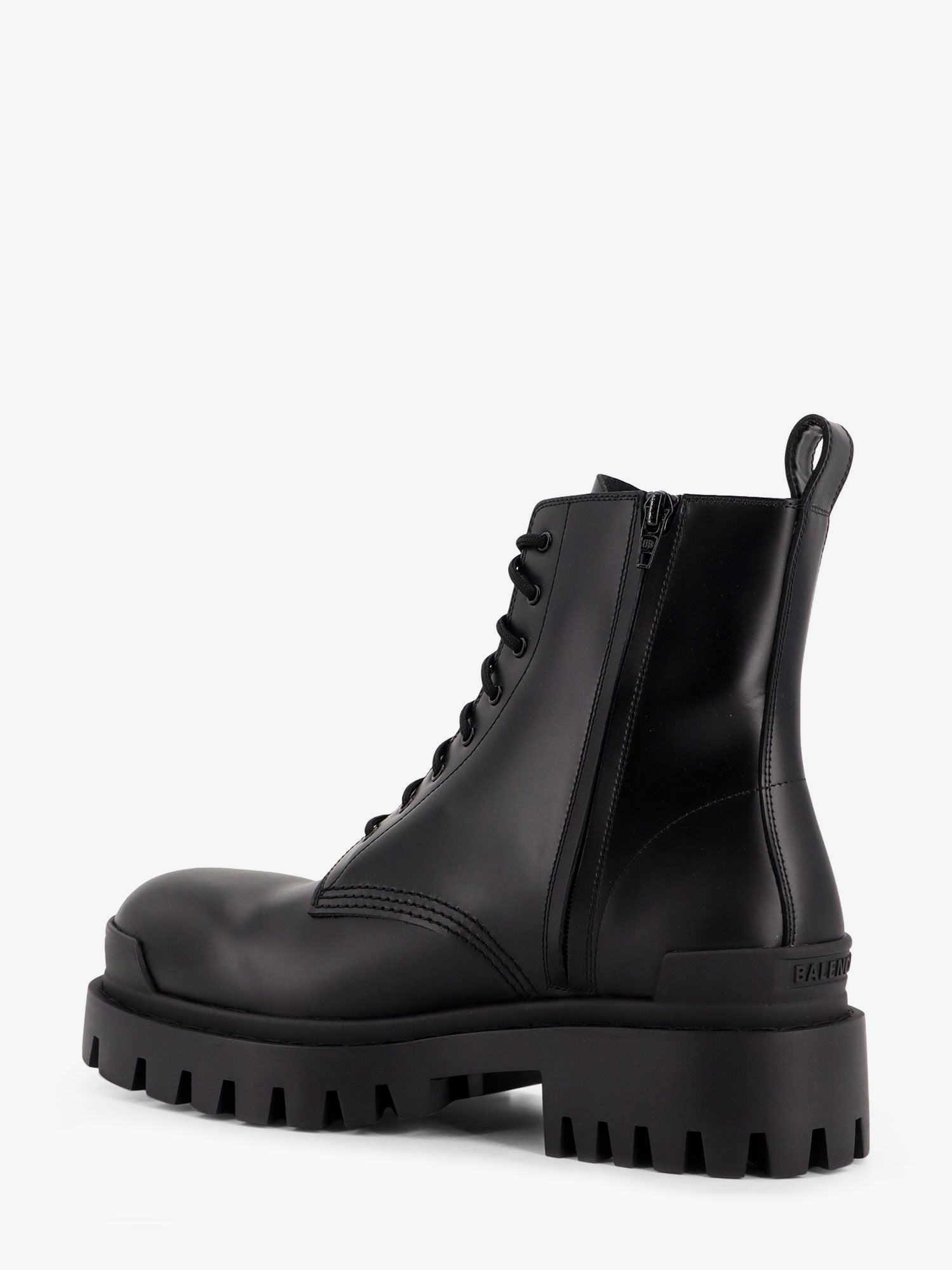 Balenciaga Leather Boots With Maxi Rubber Sole