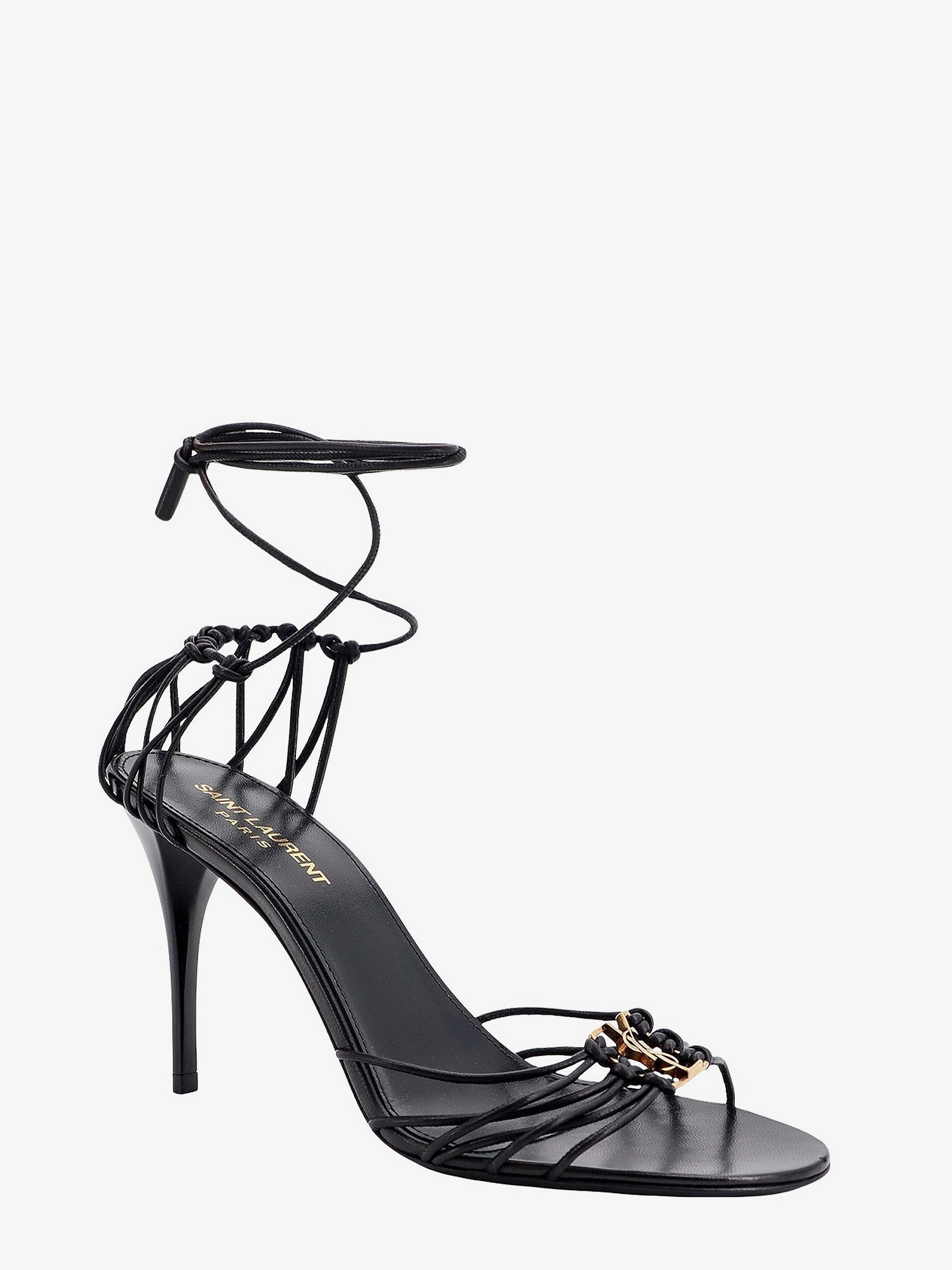 Saint Laurent Babylone 90 Leather Sandals