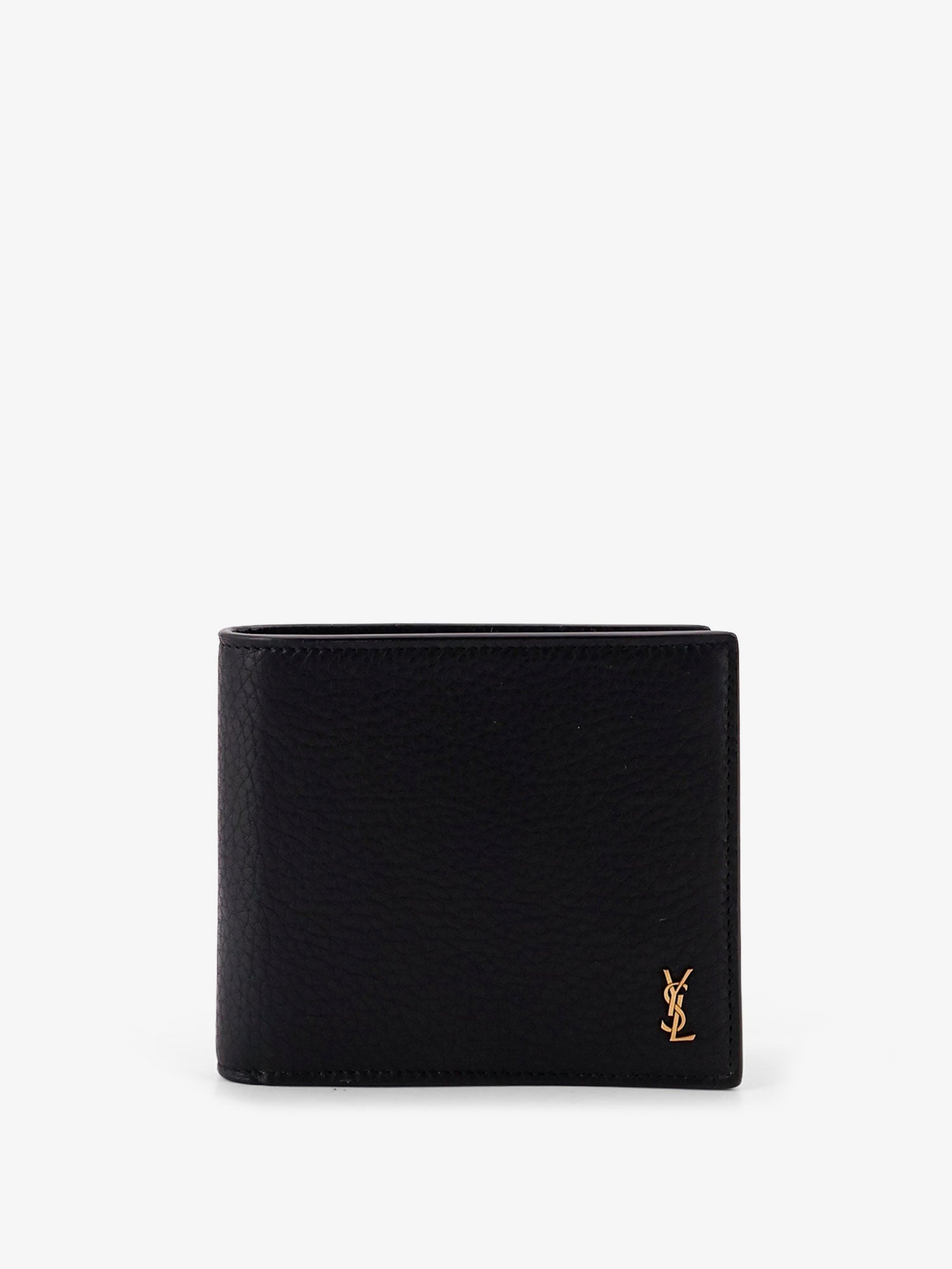 Saint Laurent East/west Tiny Leather Wallet