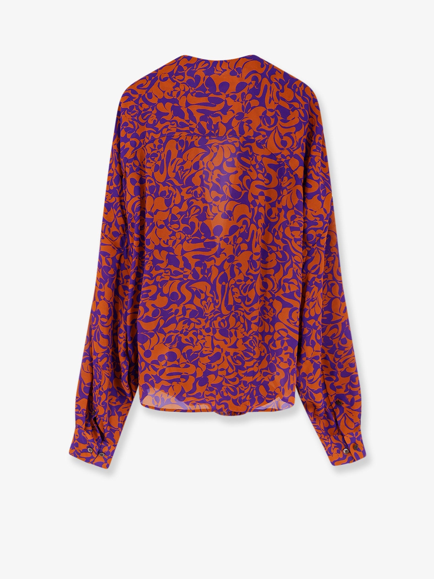 Dries Van Noten Camiel Cotton Shirt With Multicolor Print