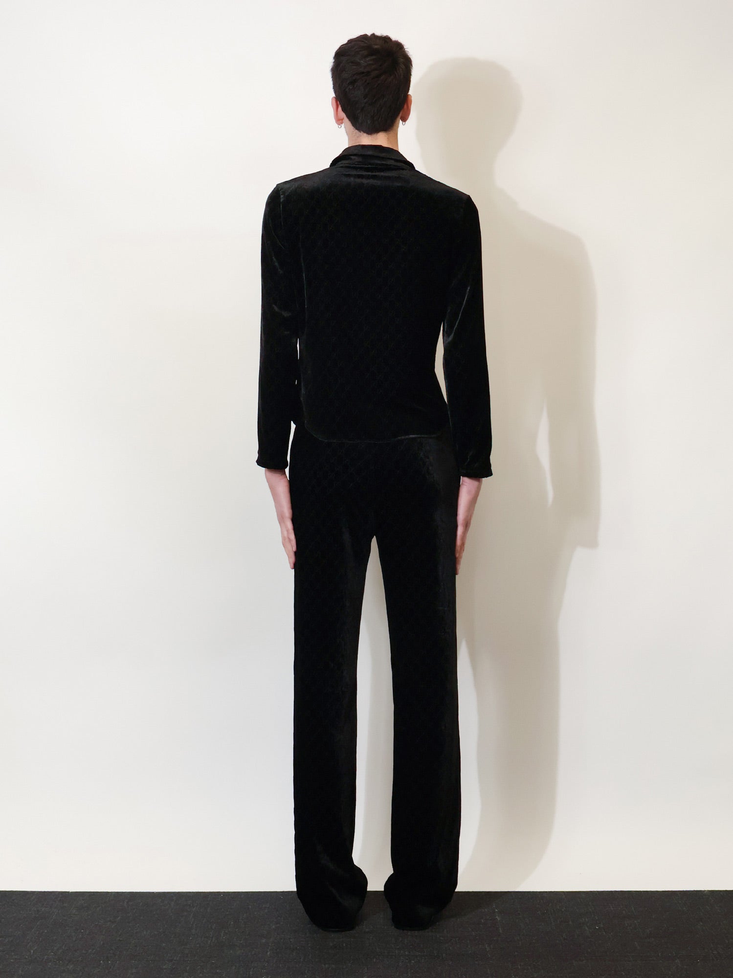 Gucci Stretch Gg Dévoré Velvet Shirt