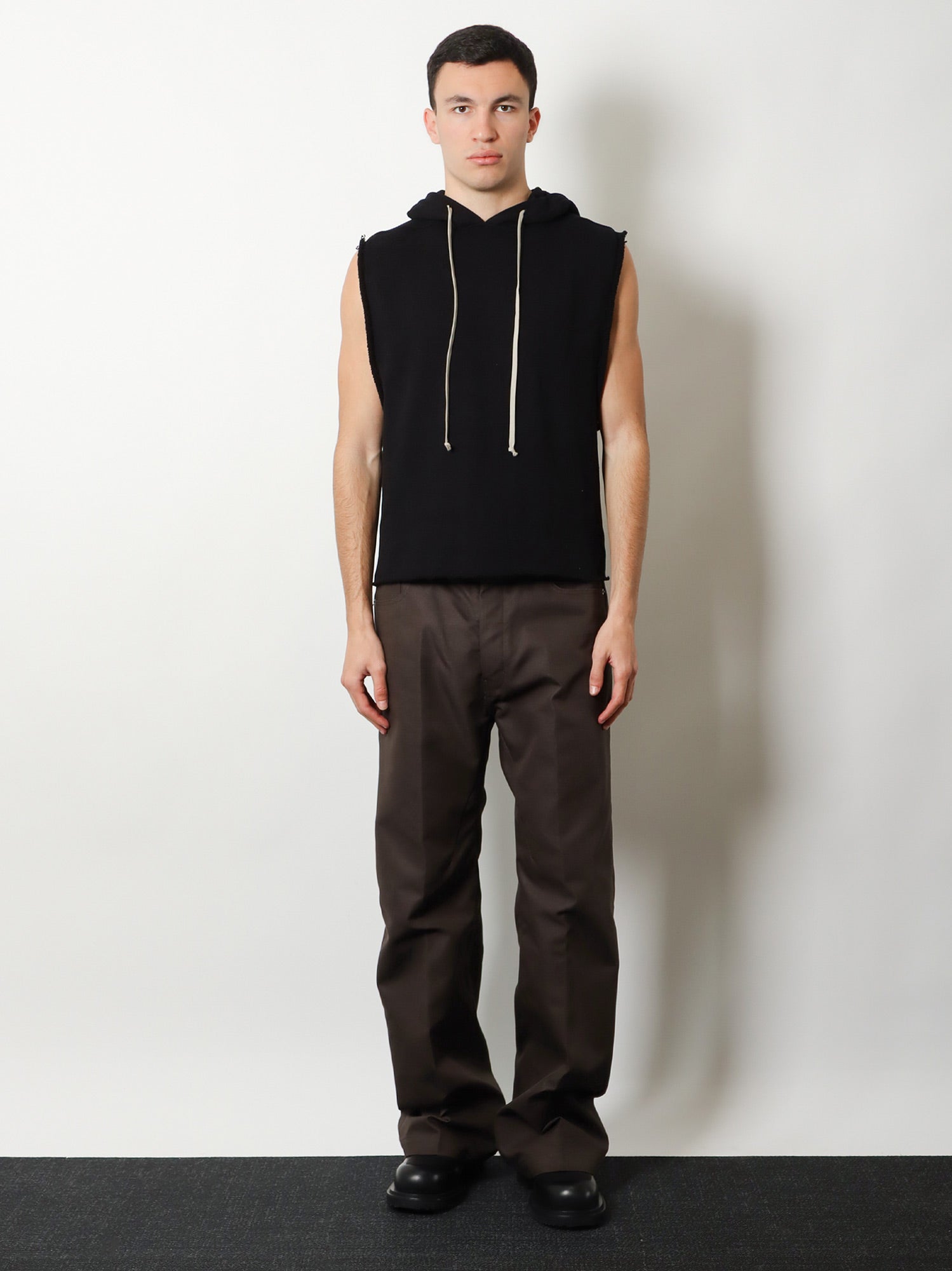Rick Owens Sleeveless Organic Cotton Sweatshirt