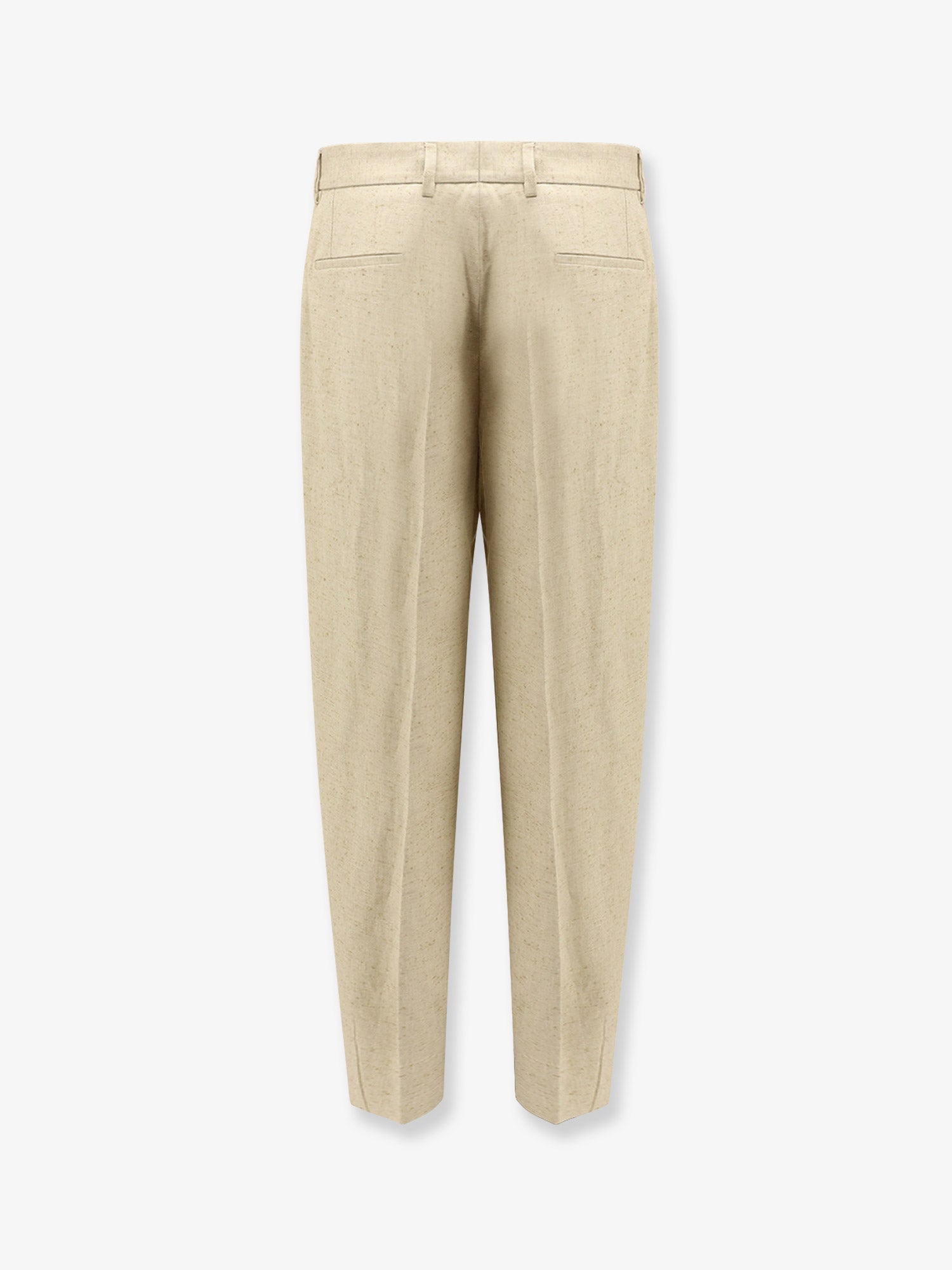 Dolce & Gabbana Hemp, Linen And Silk Trousers With Tweed Effect