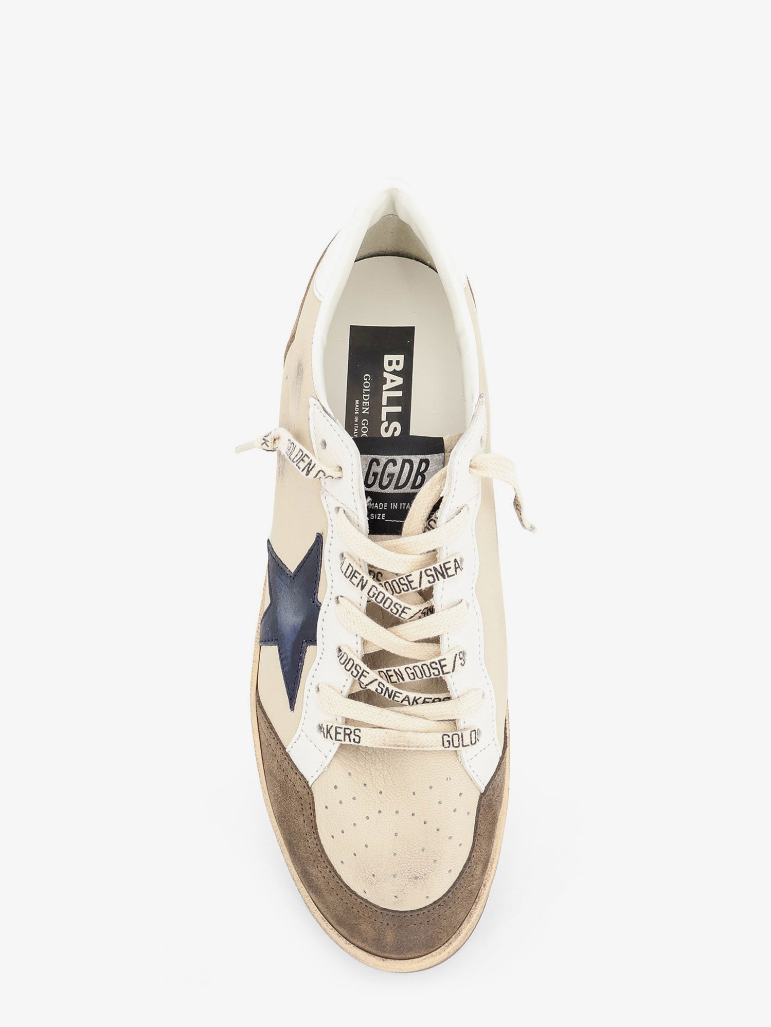 Golden Goose Leather Ballstar With Iconic Side Logo