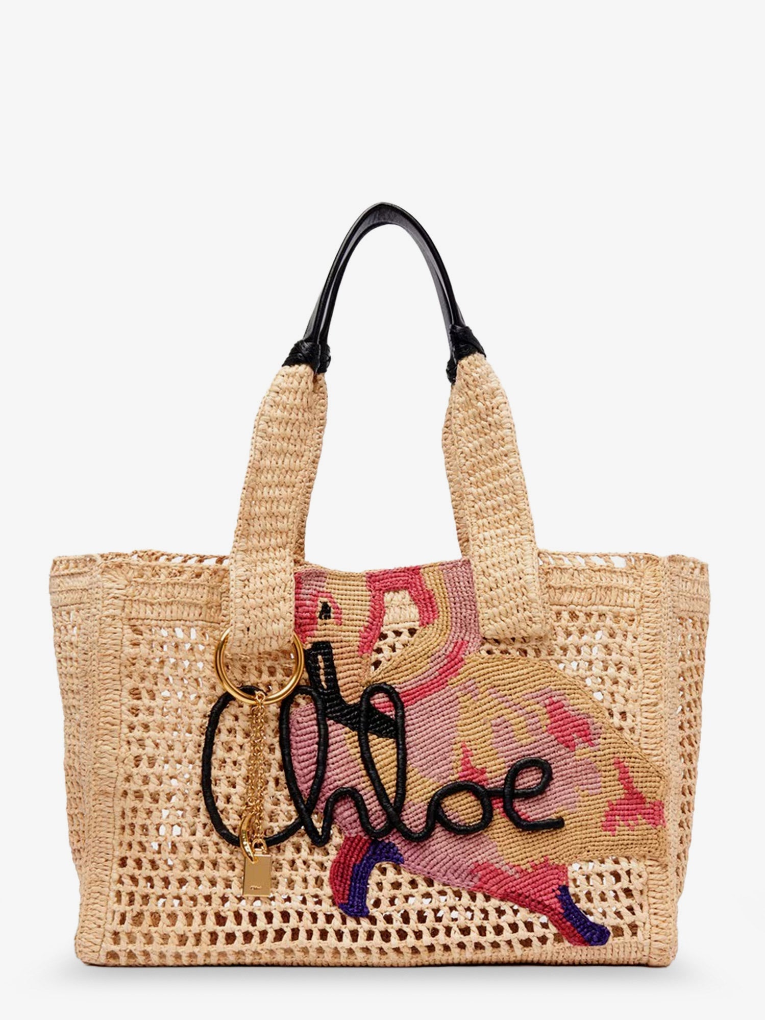 Chloé East-west Summer Banana Raffia Shoulder Bag
