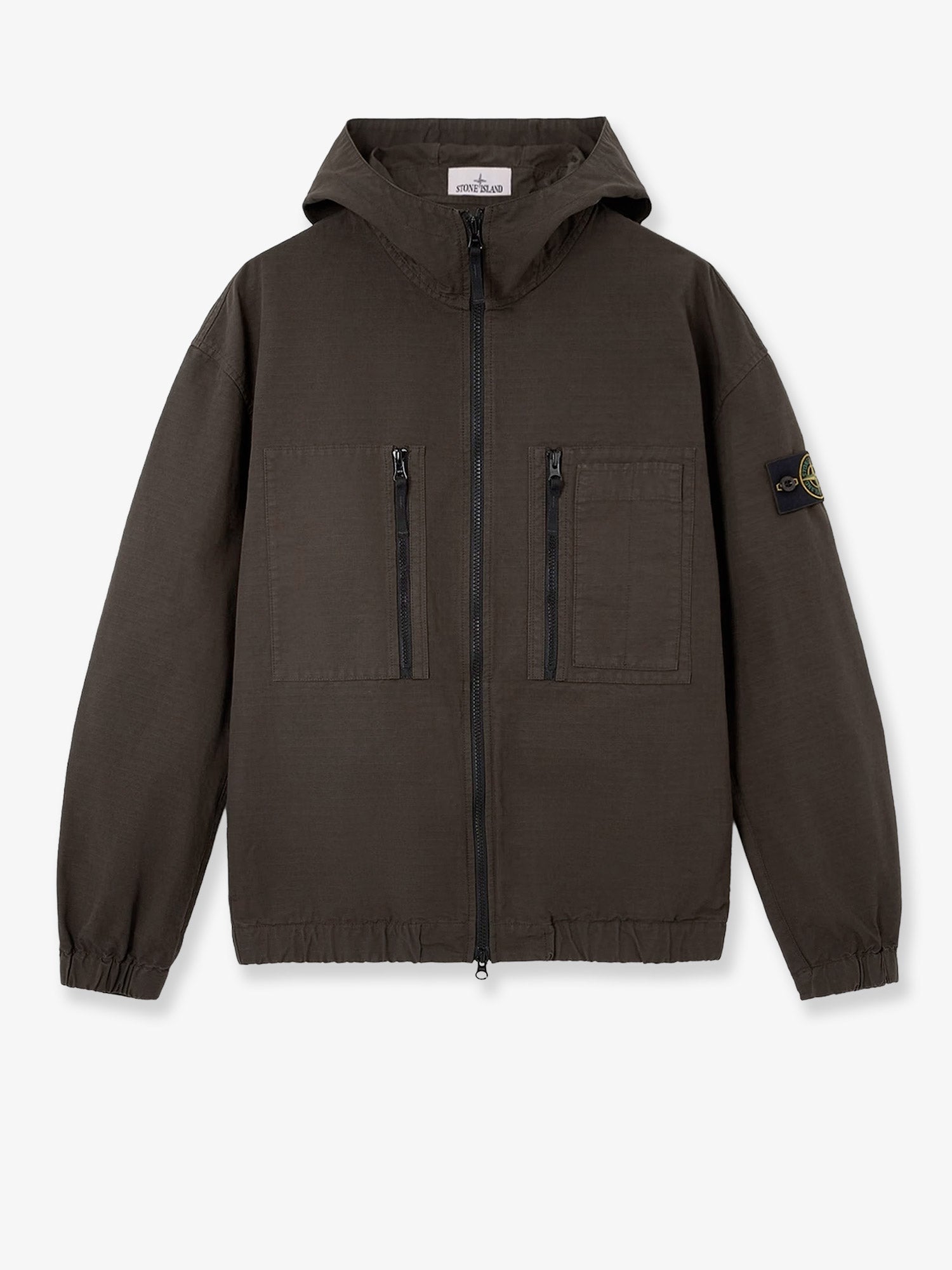 Stone Island Hooded Organic Cotton Jacket