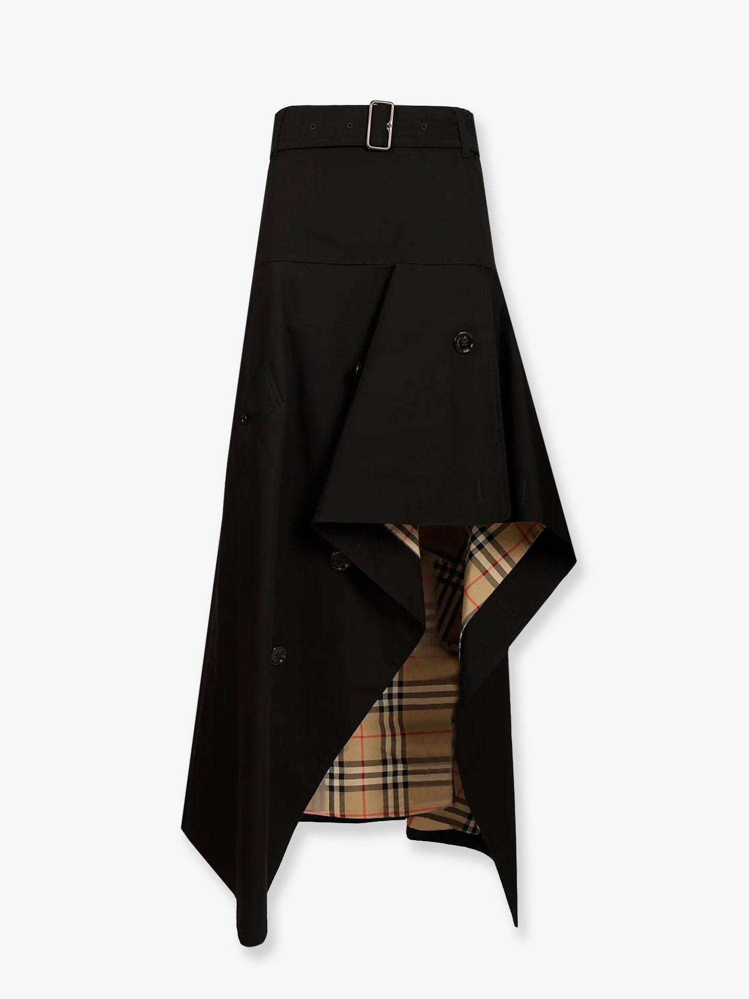 Burberry Heather Asymmetrical Trench Skirt