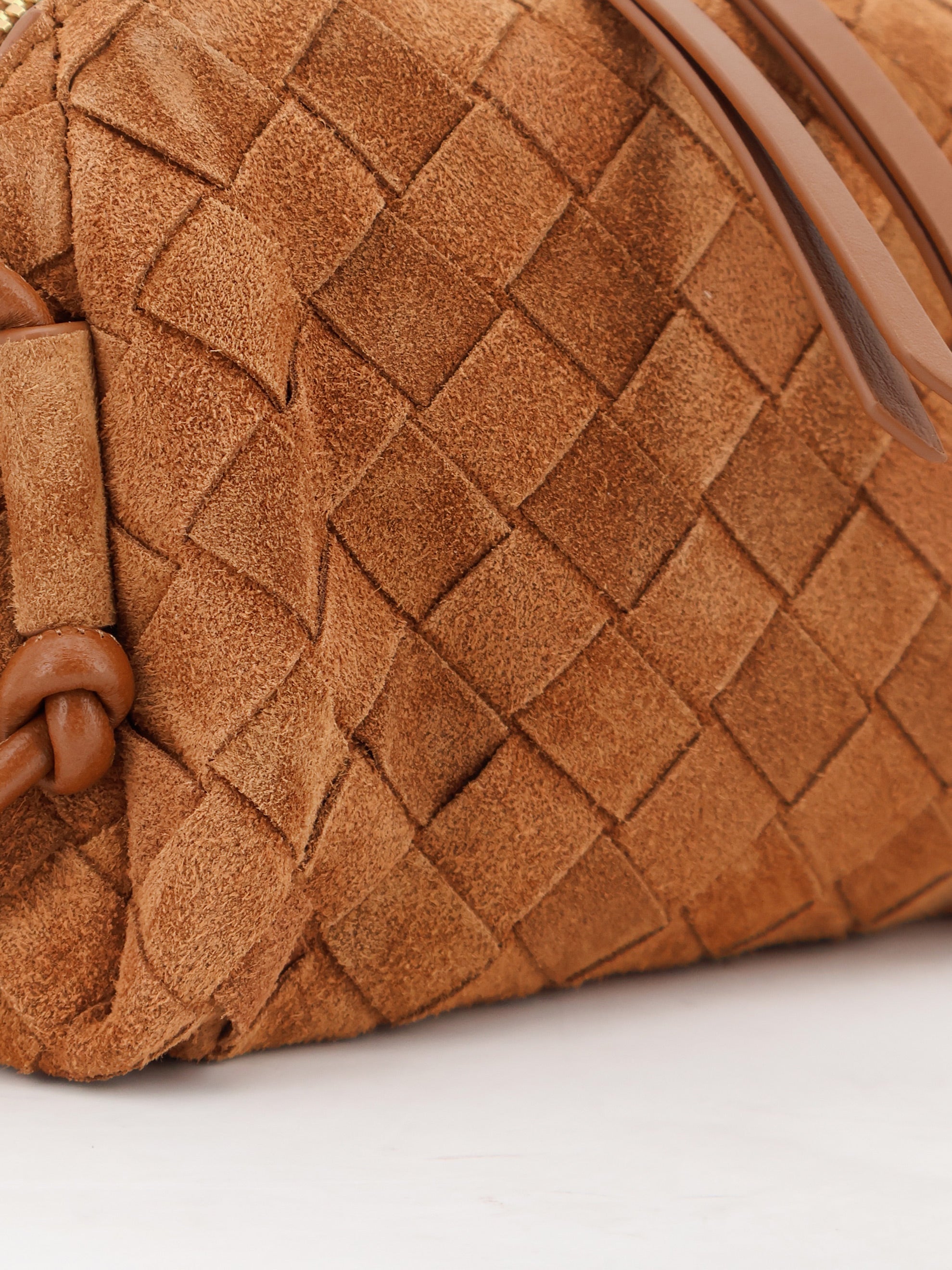 Bottega Veneta Pochette Concert Suede Crossbody Bag