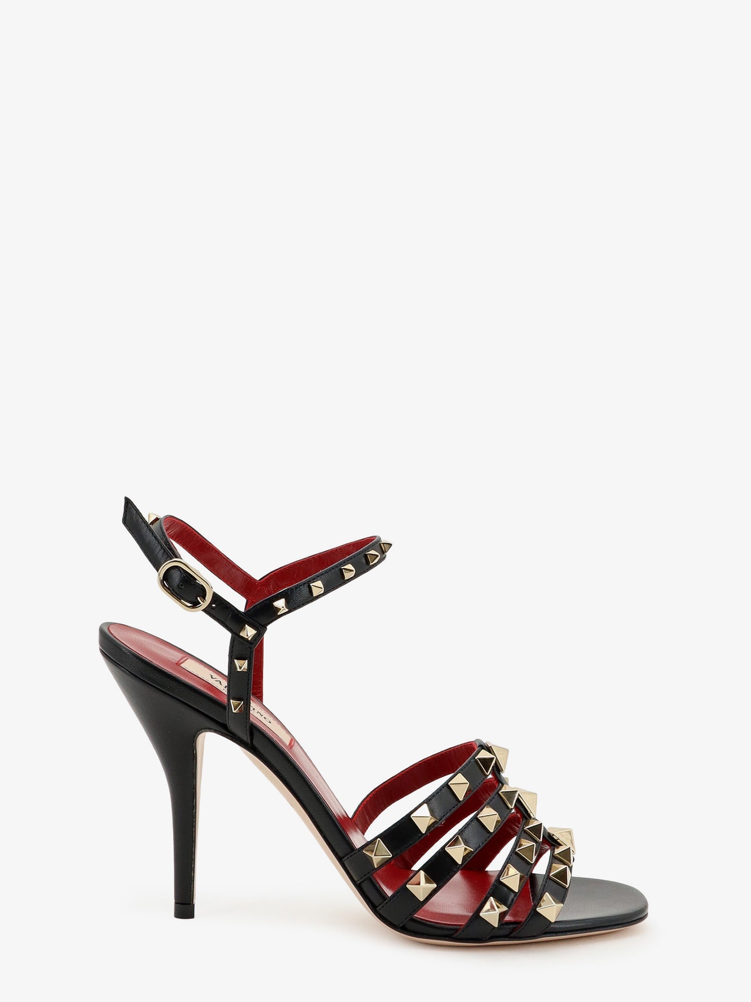 Valentino Rockstud Leather Sandals With Iconic All-over Studs