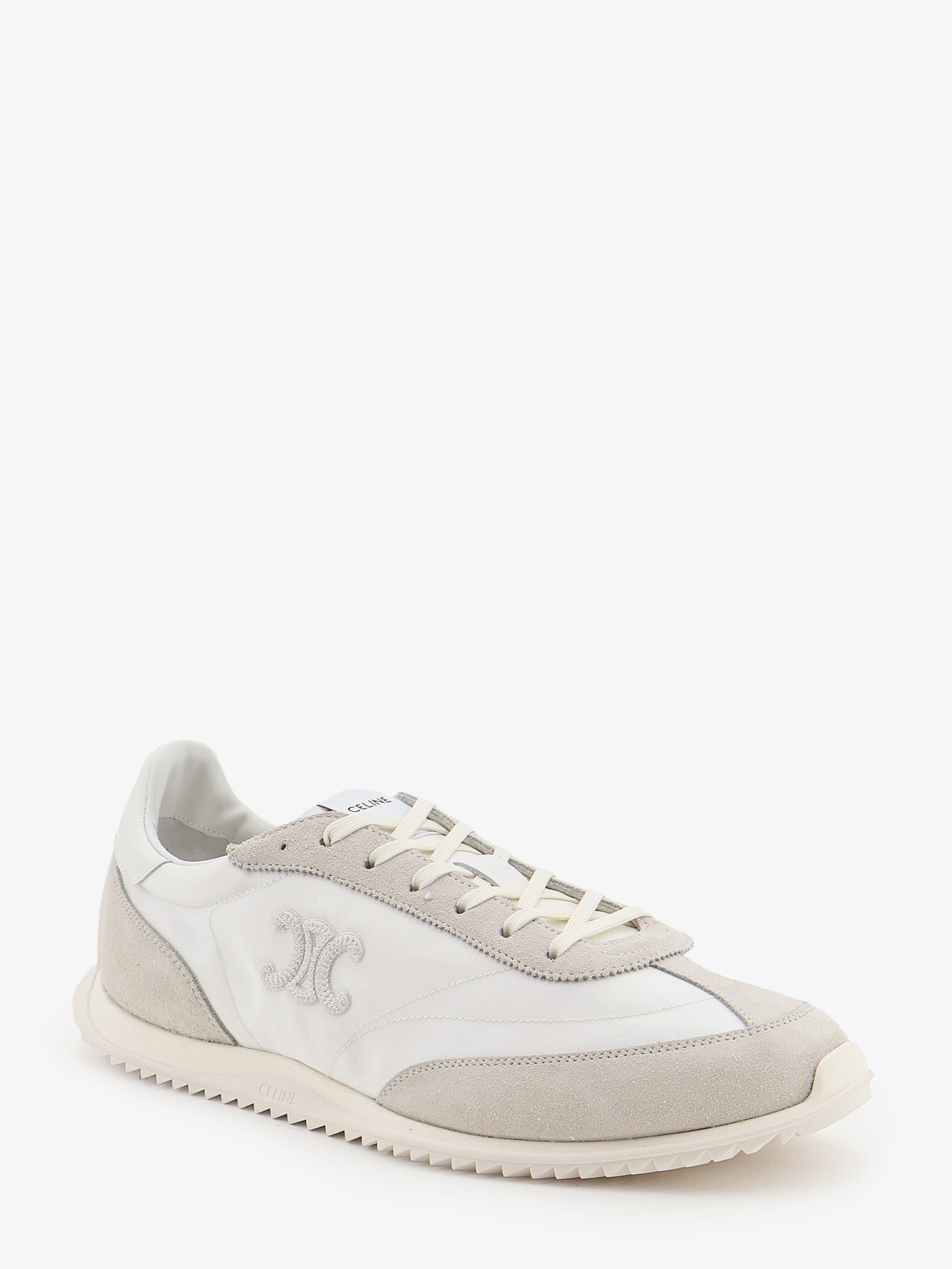 Celine Nylon Racer Sneakers With Triomphe Logo On The Side