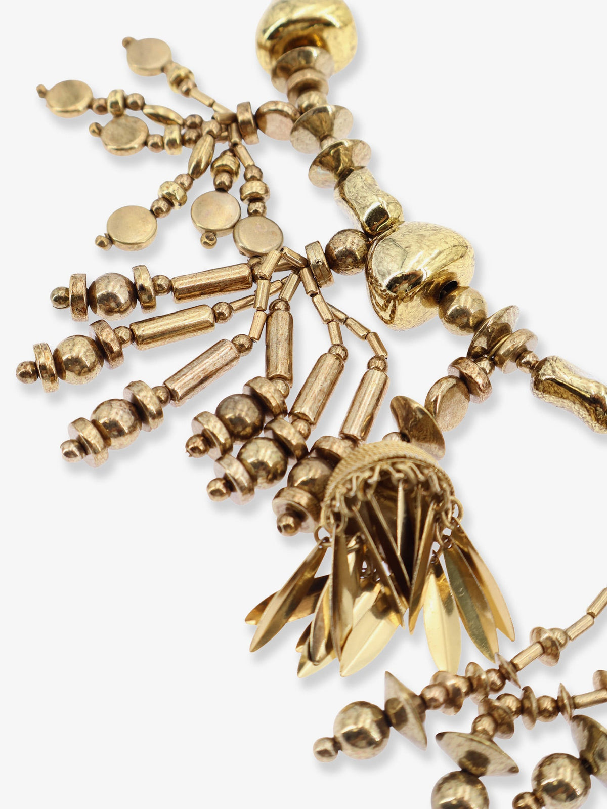 Dries Van Noten Tassel Pendant Brass And Resin Necklace
