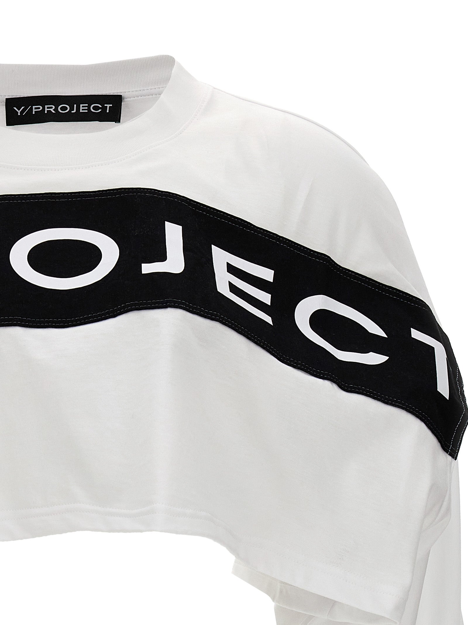 Y/Project Logo Crop T-Shirt