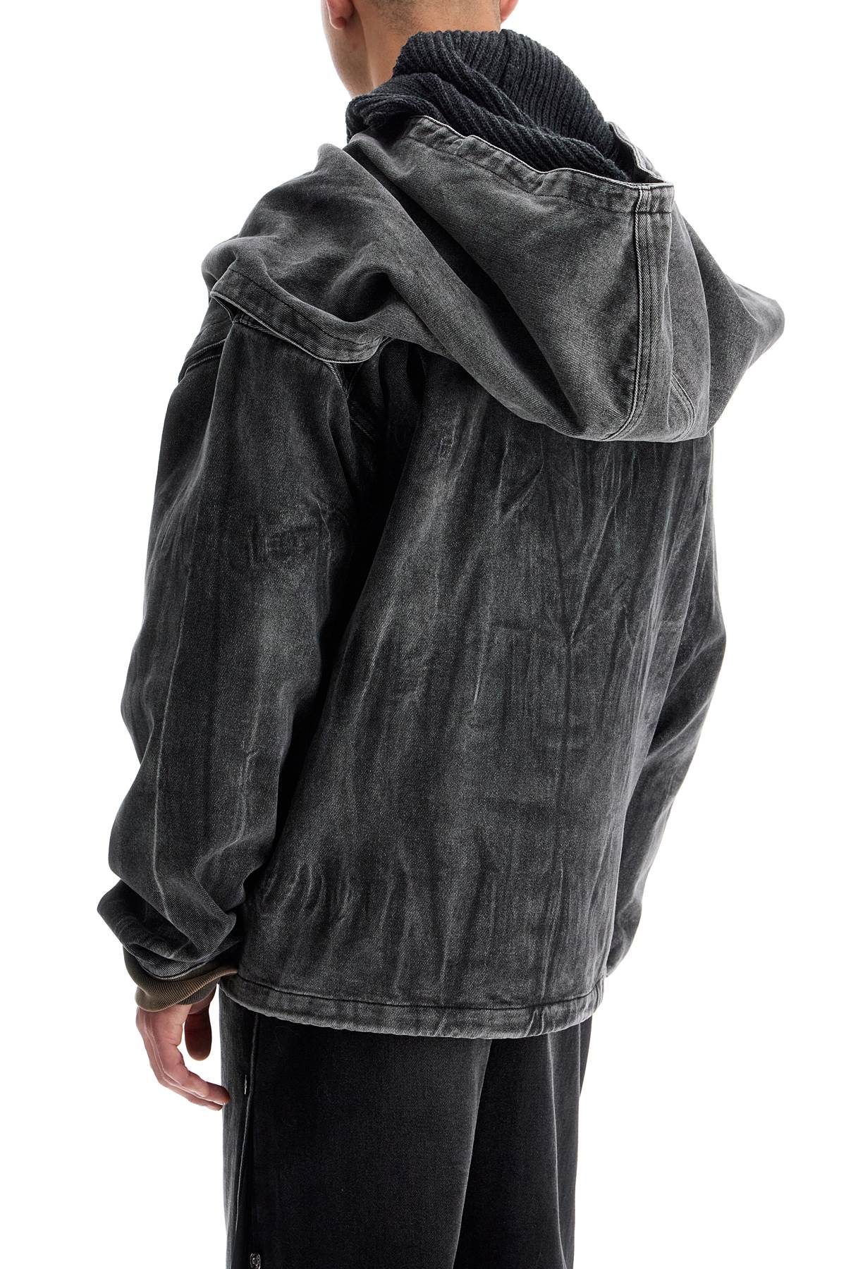 Y Project Denim Jacket With Velcro Closure