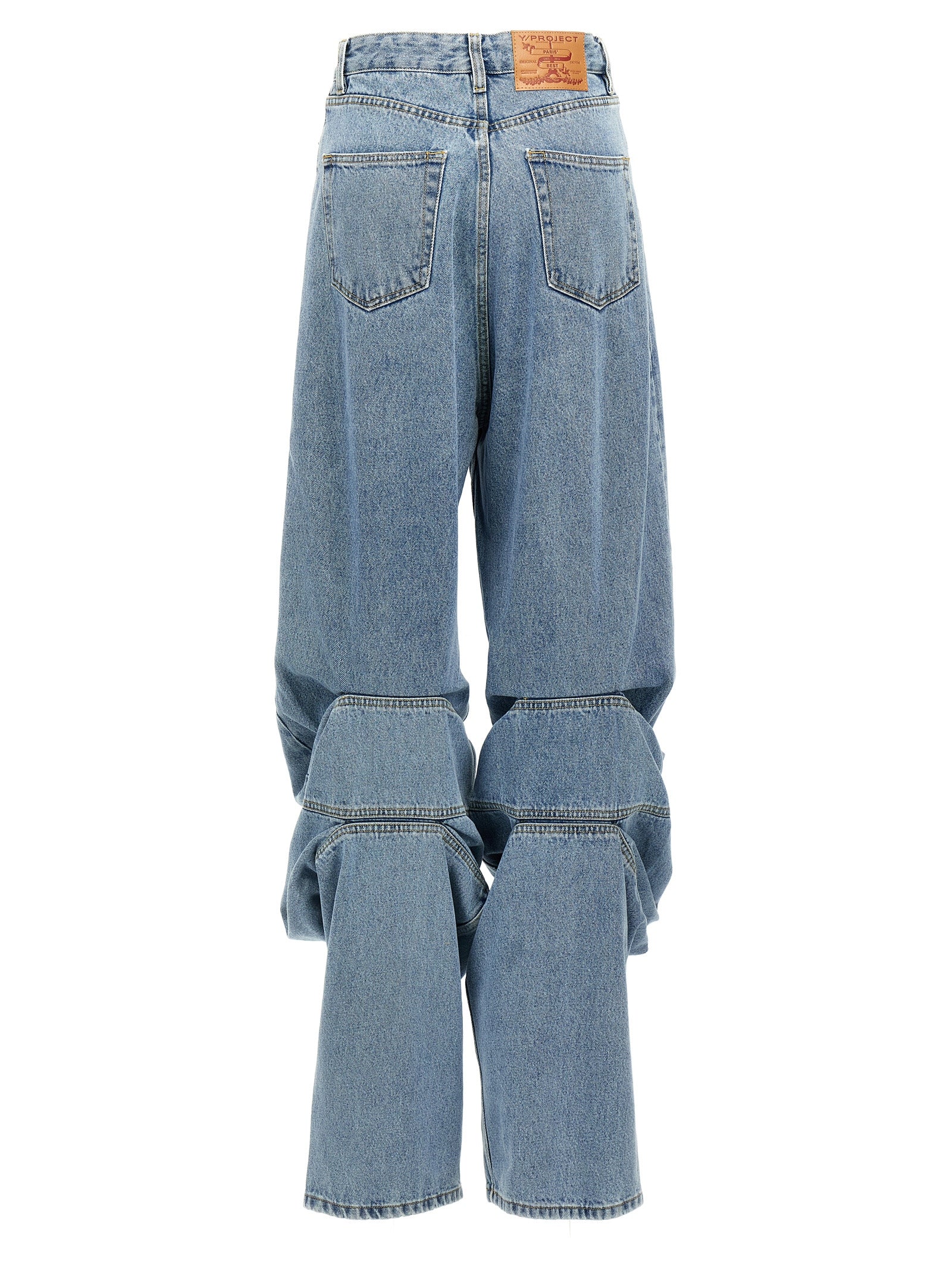 Y/Project 'Evergreen Draped Cuff' Jeans