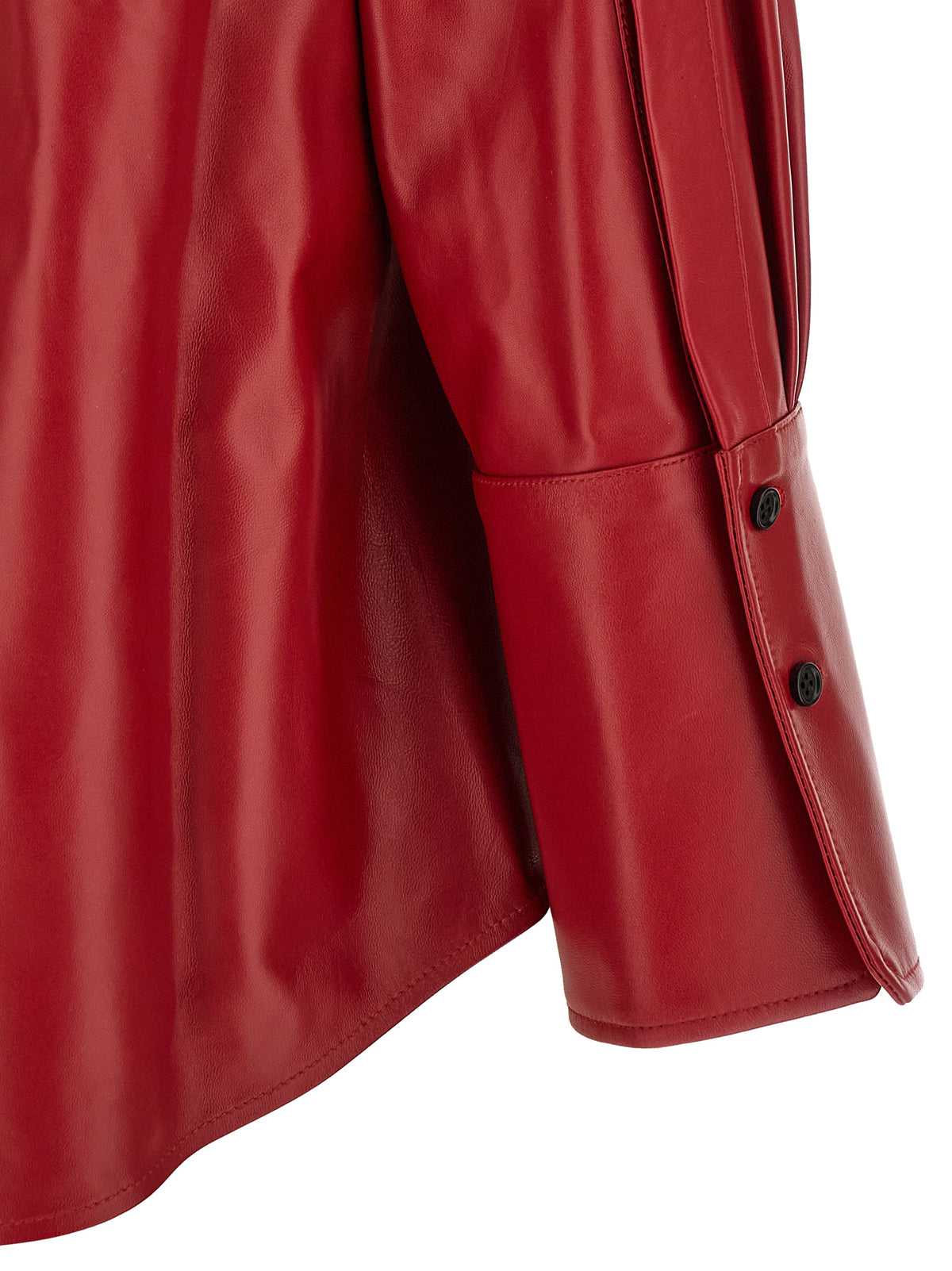 Co Red Leather Shirt