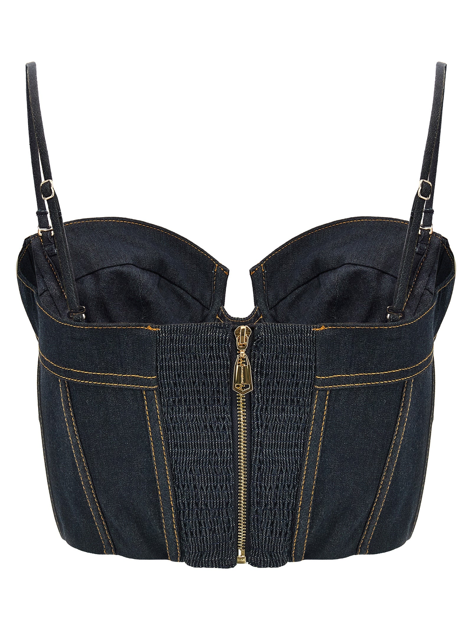 Zimmermann 'Crush Denim Corset' Top