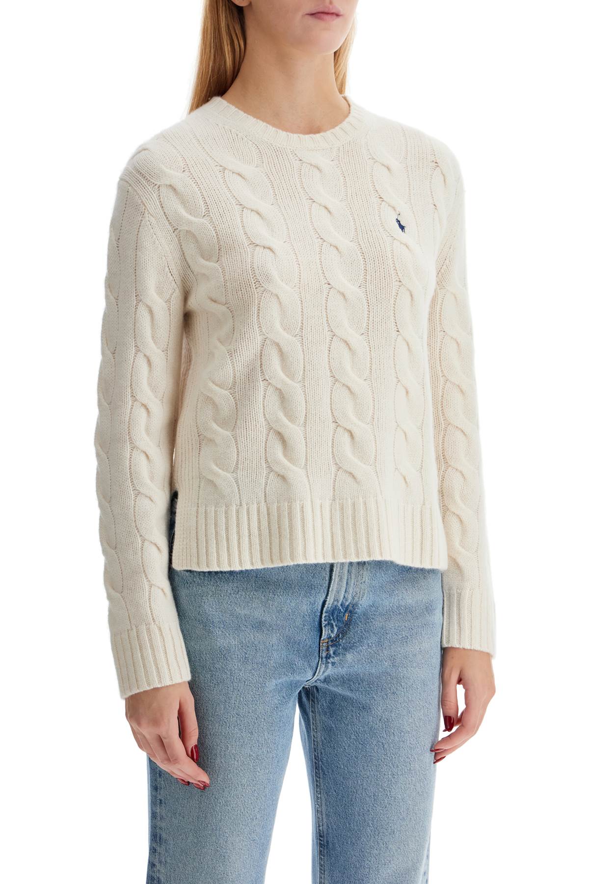 Polo Ralph Lauren Wool And Cashmere Cable Knit Pullover