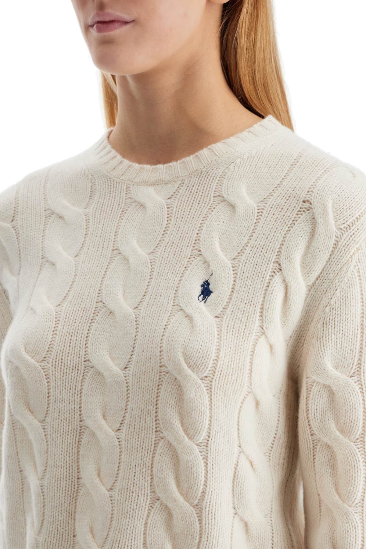 Polo Ralph Lauren Wool And Cashmere Cable Knit Pullover