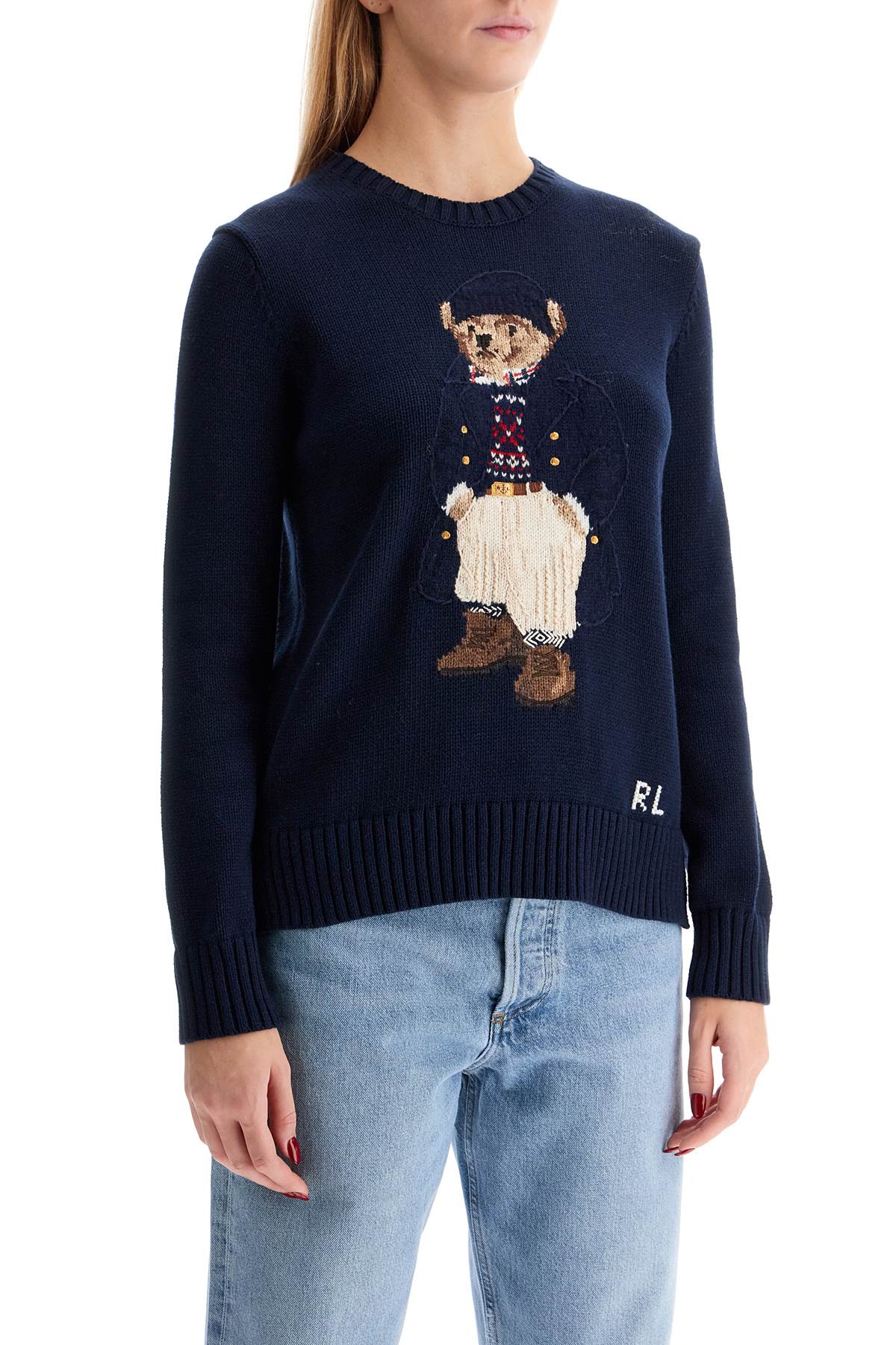 Polo Ralph Lauren Cotton Polo Bear Pullover Sweater