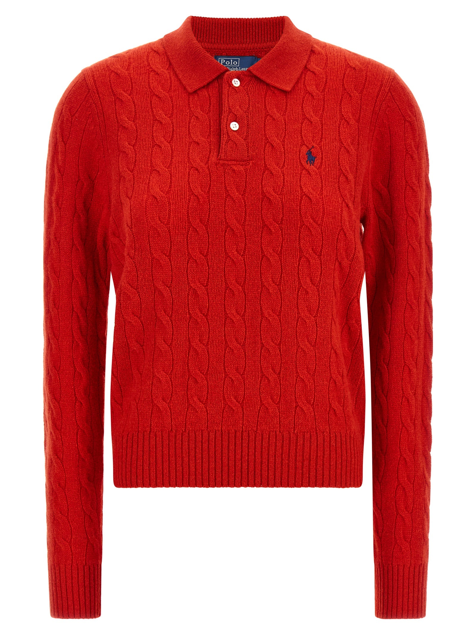 Polo Ralph Lauren Braided Knit Polo Shirt