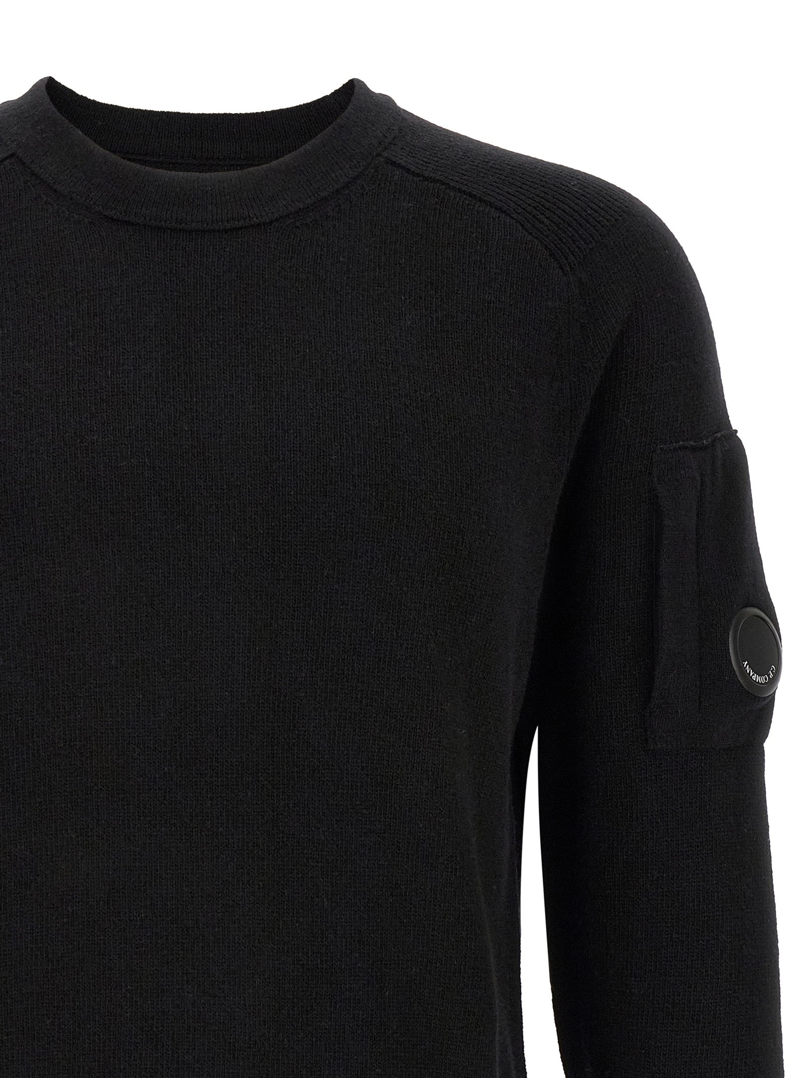 C.P. Company 'Lambswool Grs' Sweater With Lens Detail