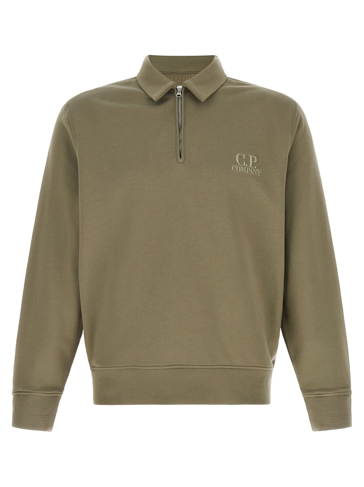 C.P. Company Grey Cotton Fleece Sweatshirt