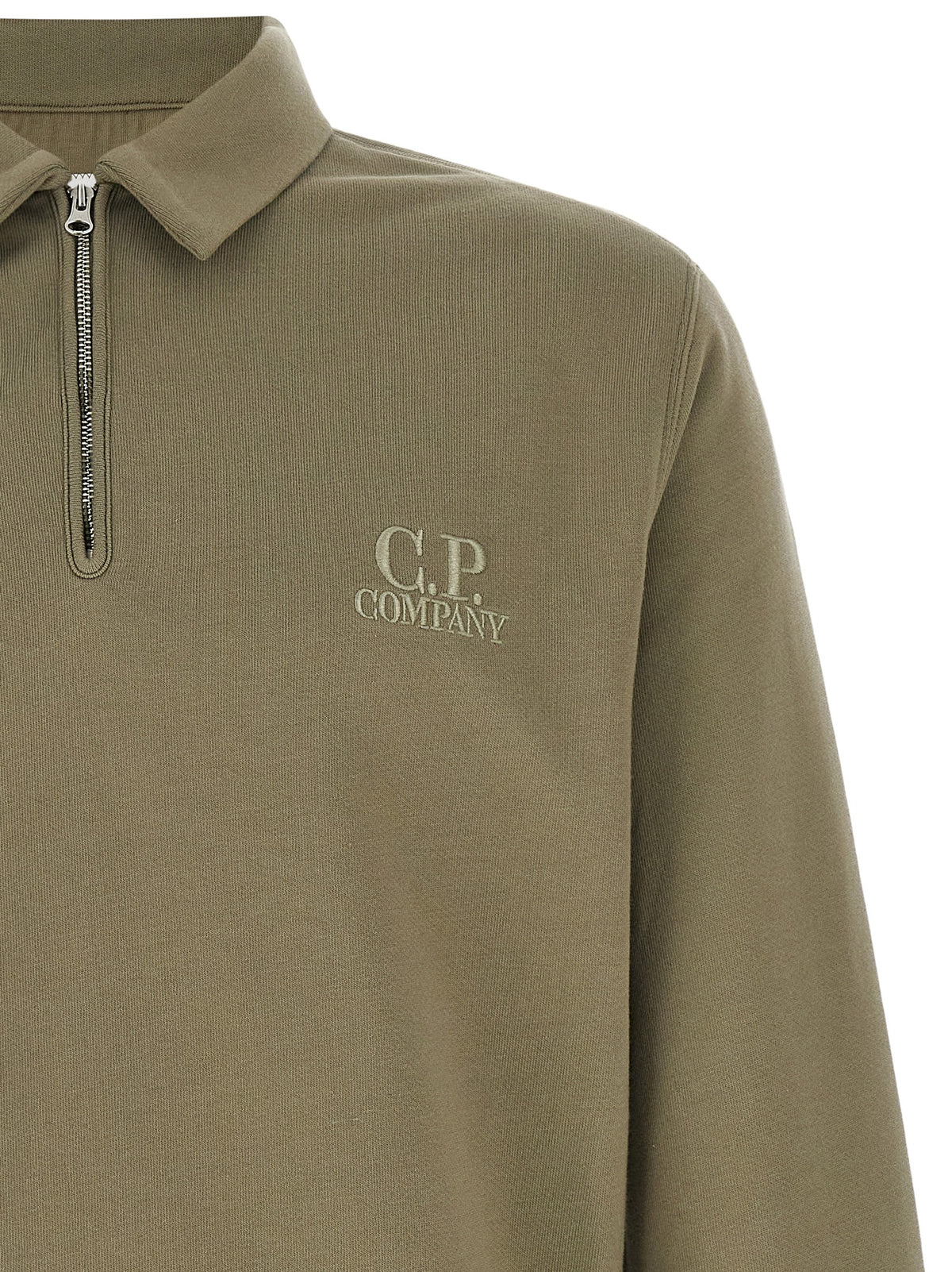 C.P. Company Grey Cotton Fleece Sweatshirt