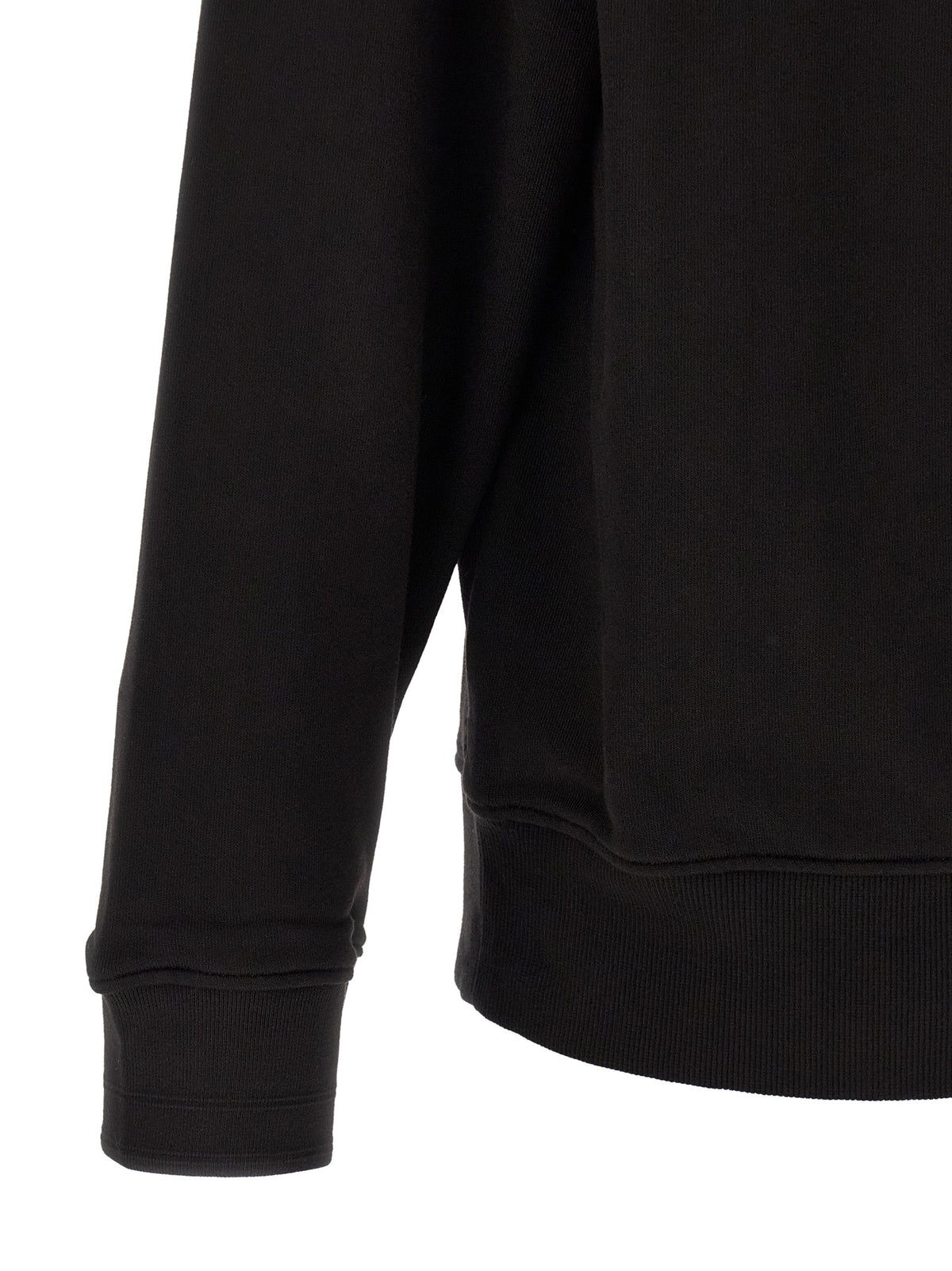 C.P. Company Black Cotton Fleece Sweatshirt