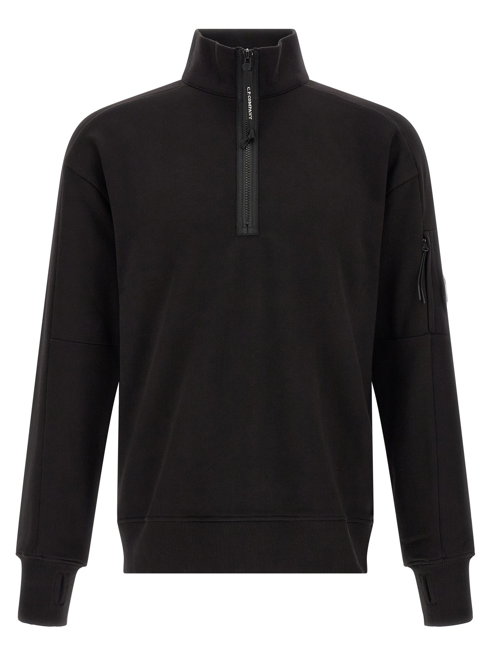 C.P. Company 'Diagonal Raised Fleece ' Sweatshirt And Lens Detail