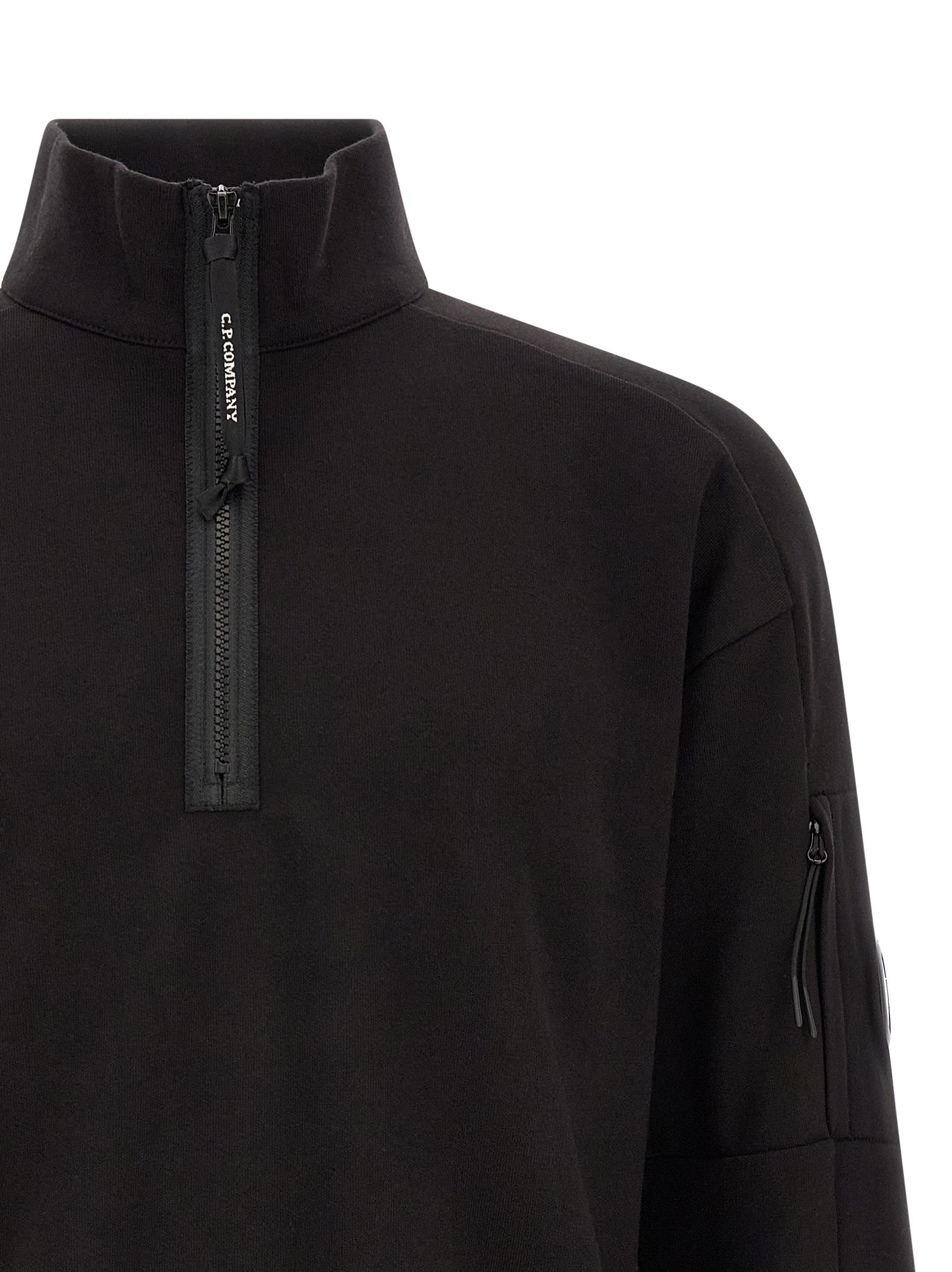 C.P. Company 'Diagonal Raised Fleece ' Sweatshirt And Lens Detail