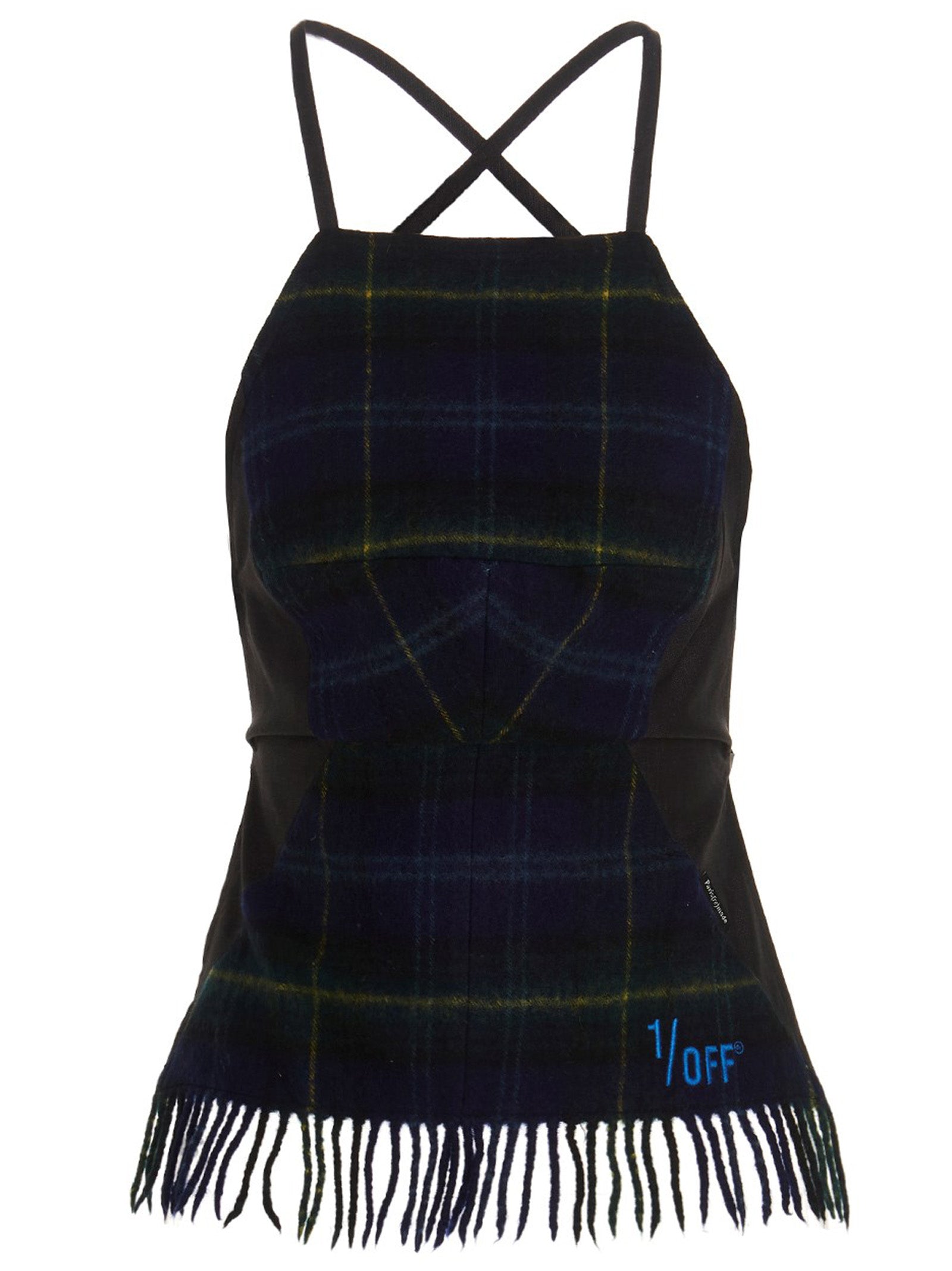 1/Off 'Checked Scarf' Top