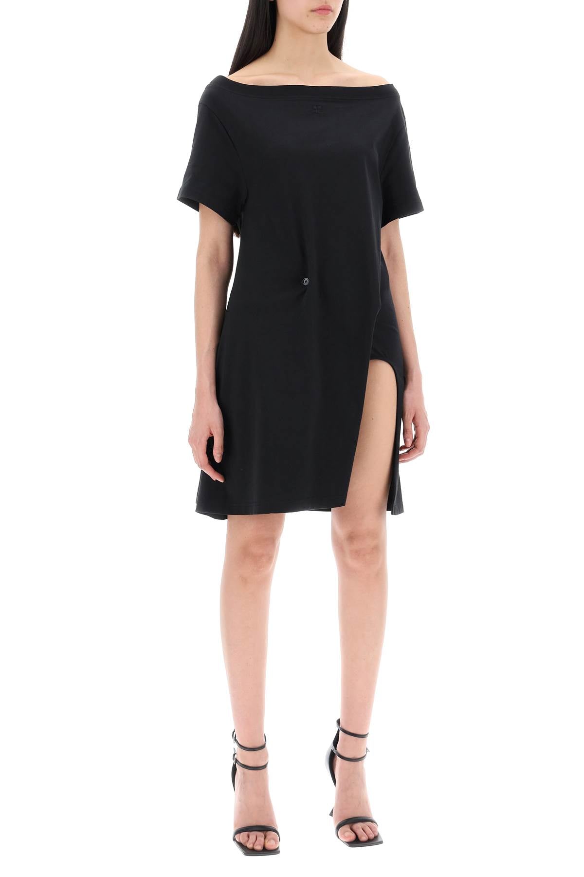 Courreges Twisted T-Shirt Mini Dress