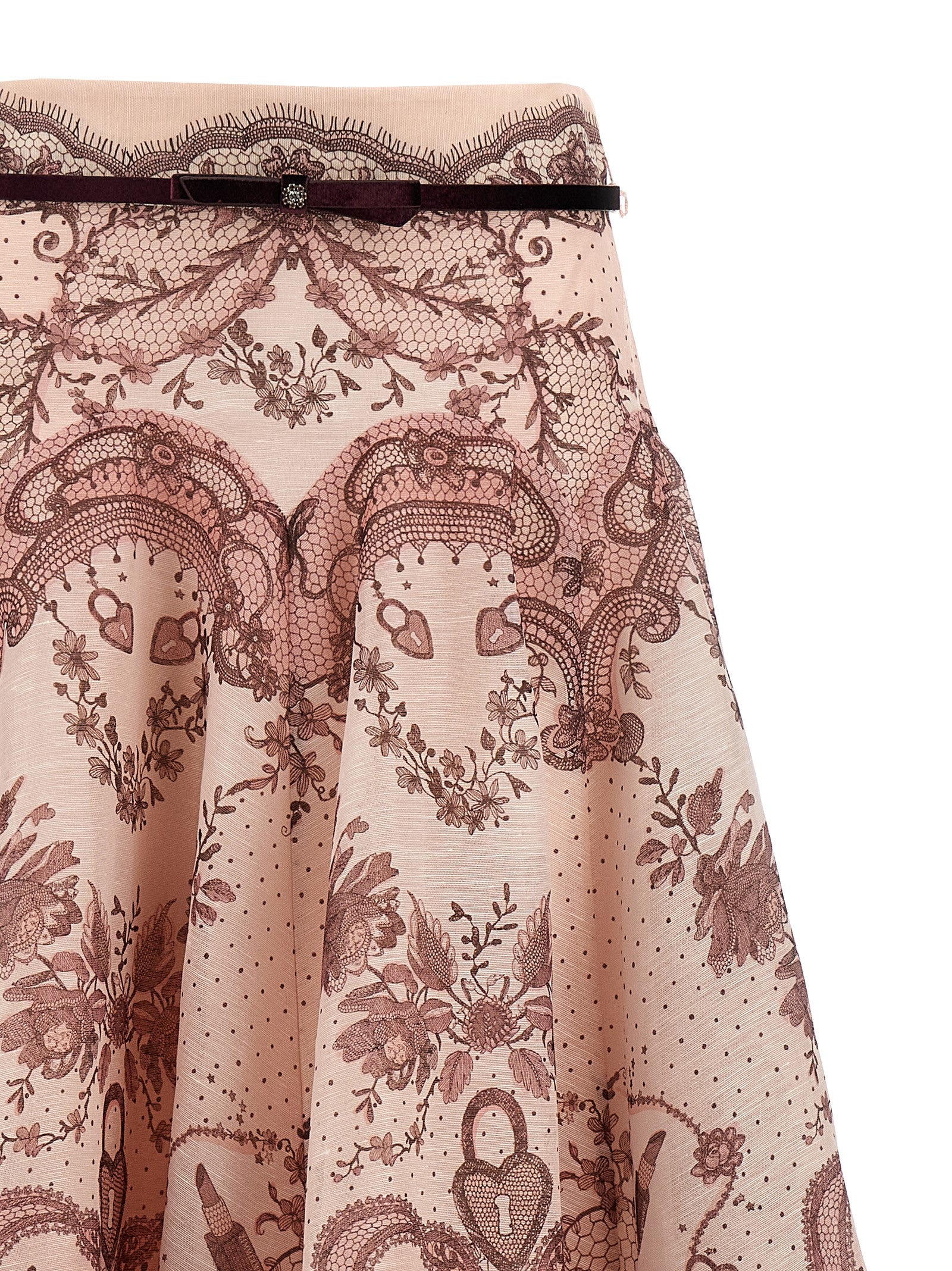 Zimmermann 'Crush Flared Midi' Skirt