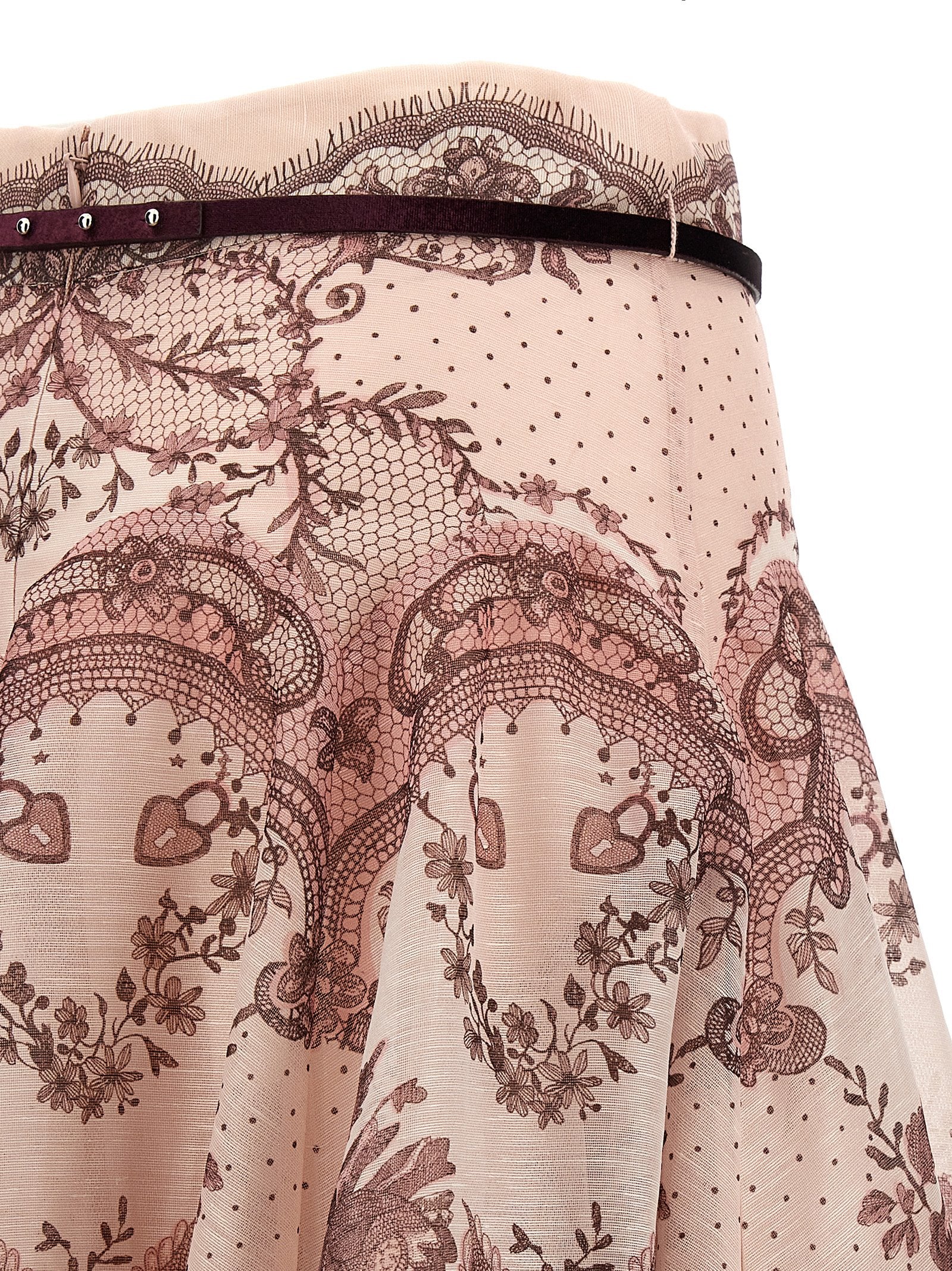 Zimmermann 'Crush Flared Midi' Skirt