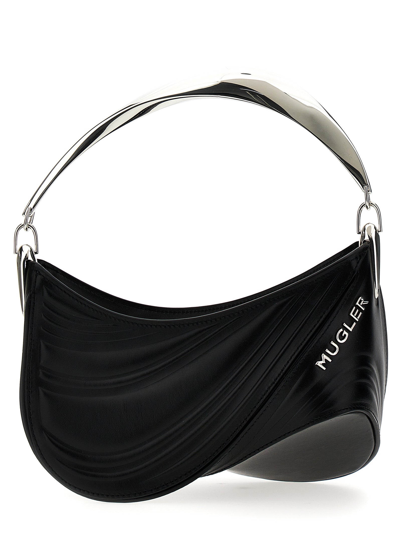 Mugler 'Small Embossed Spiral Curve 01' Handbag