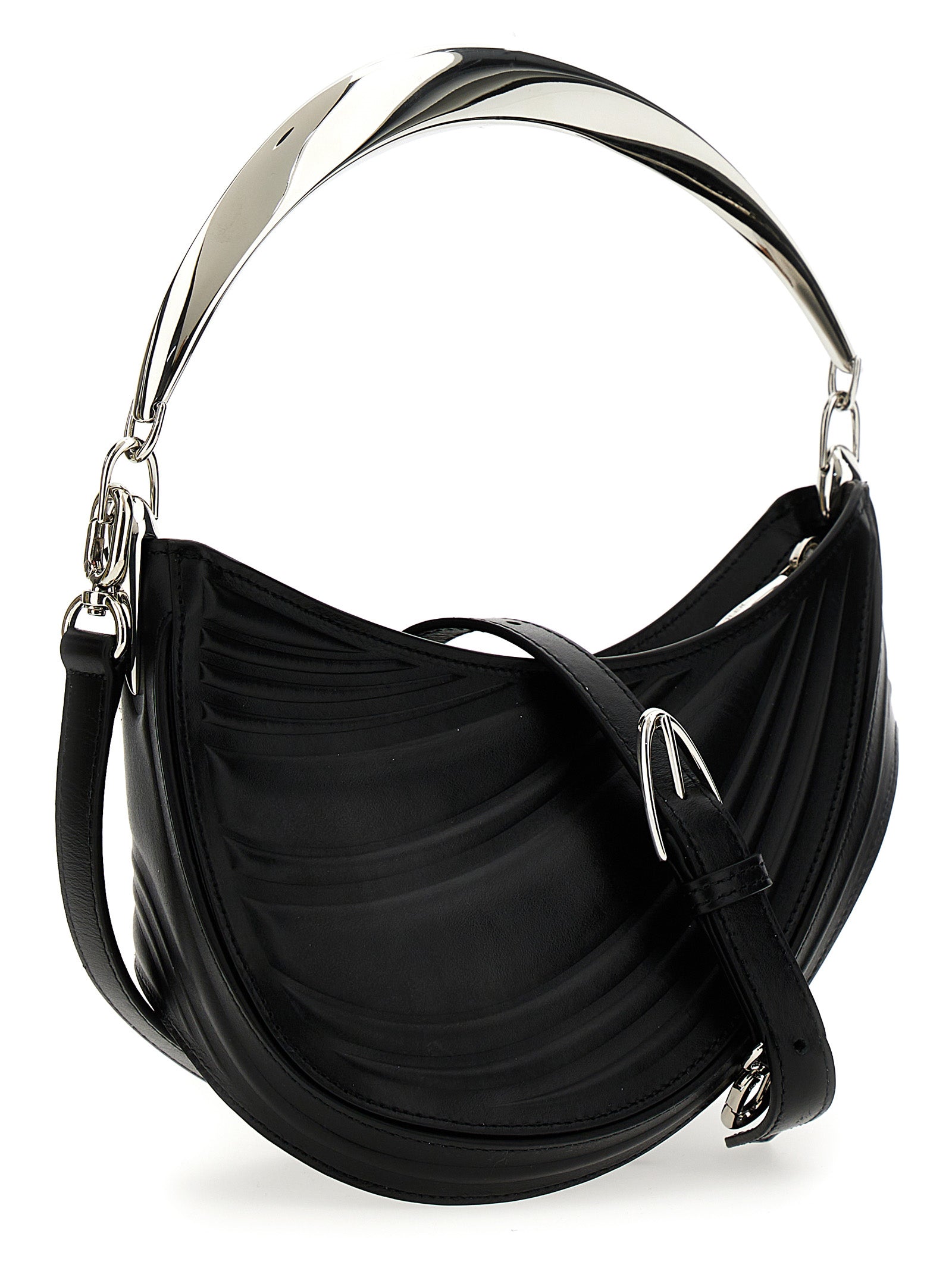 Mugler 'Small Embossed Spiral Curve 01' Handbag