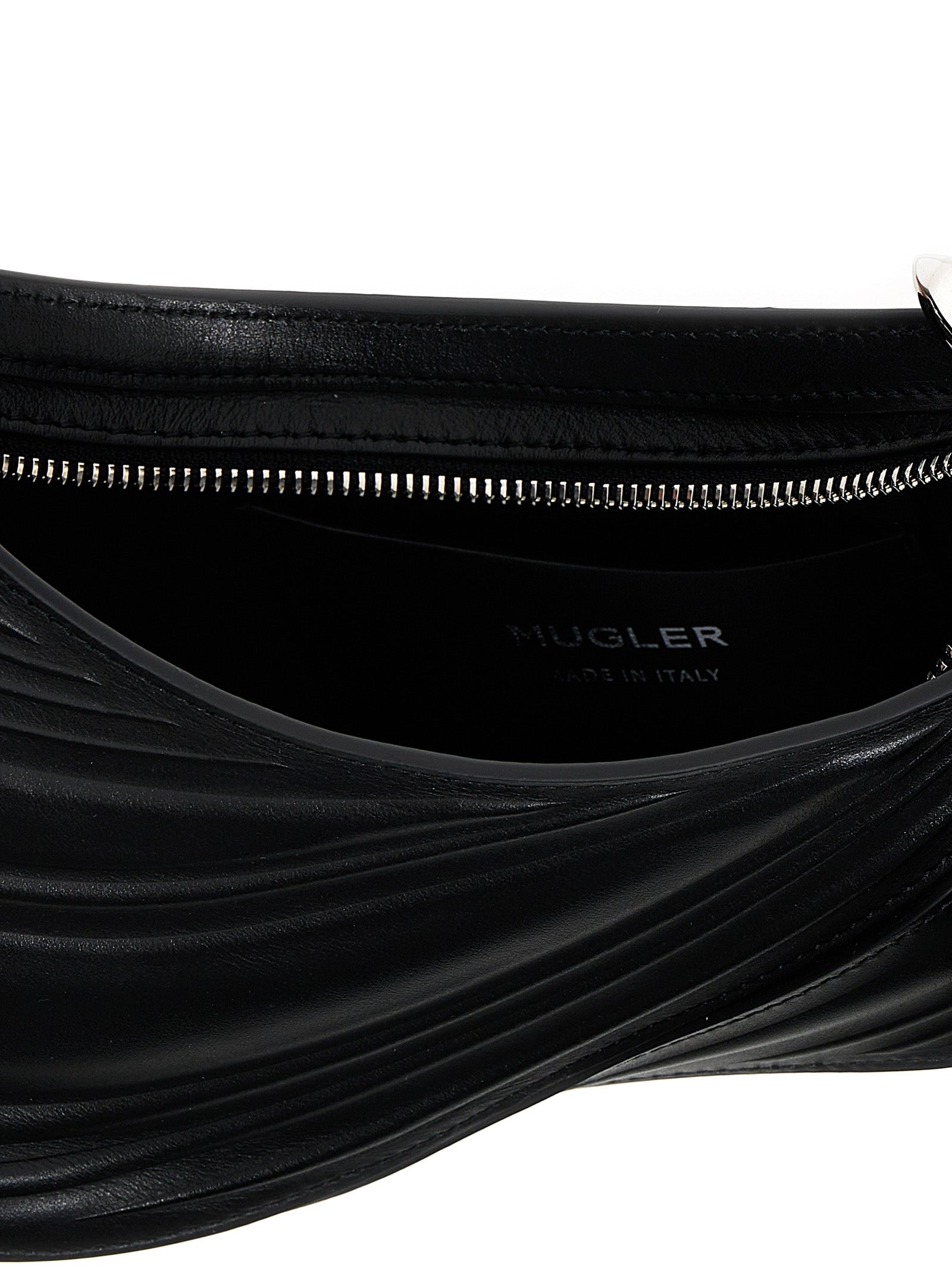 Mugler 'Small Embossed Spiral Curve 01' Handbag