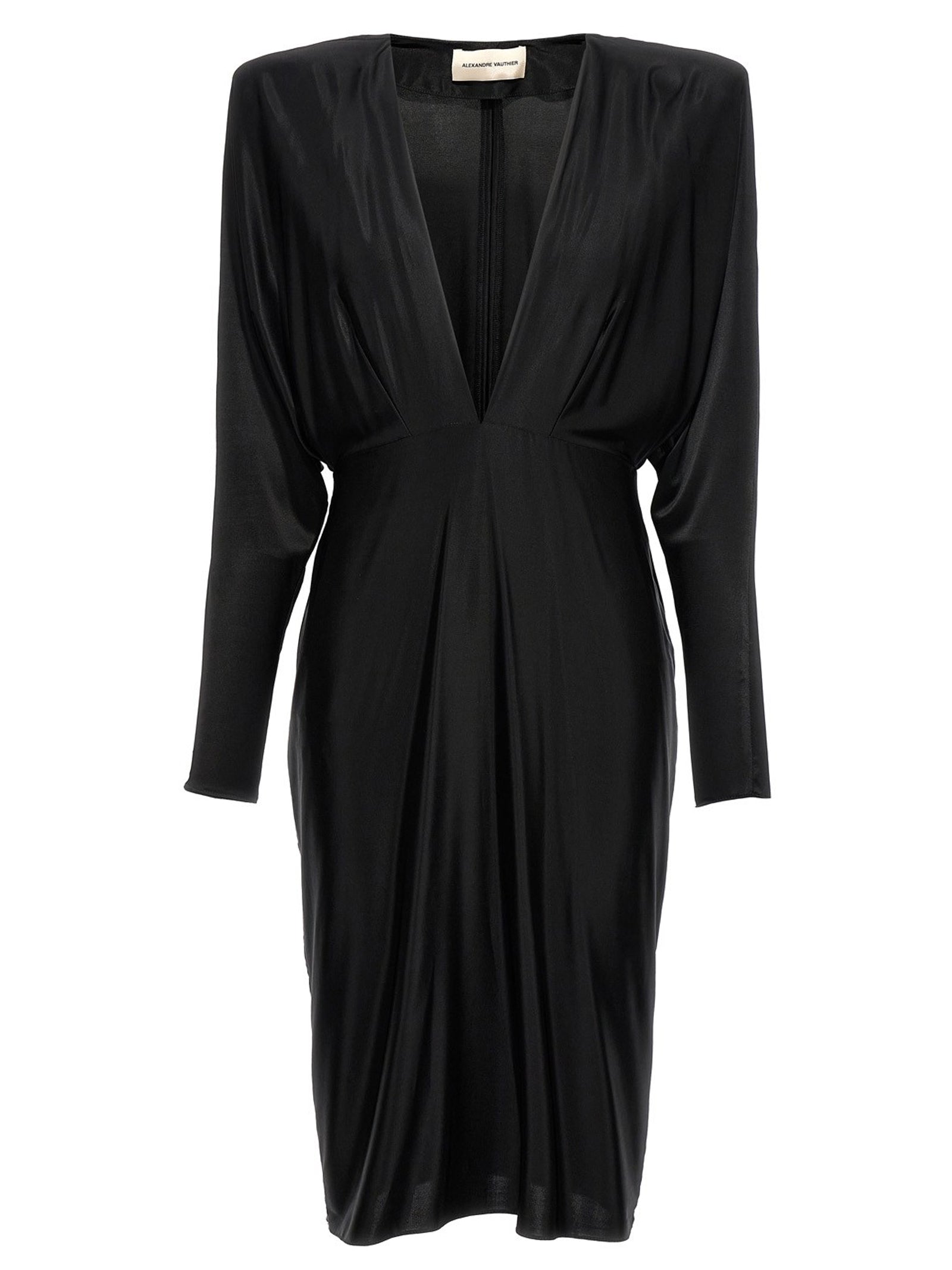 Alexandre Vauthier V-Neck Jersey Dress