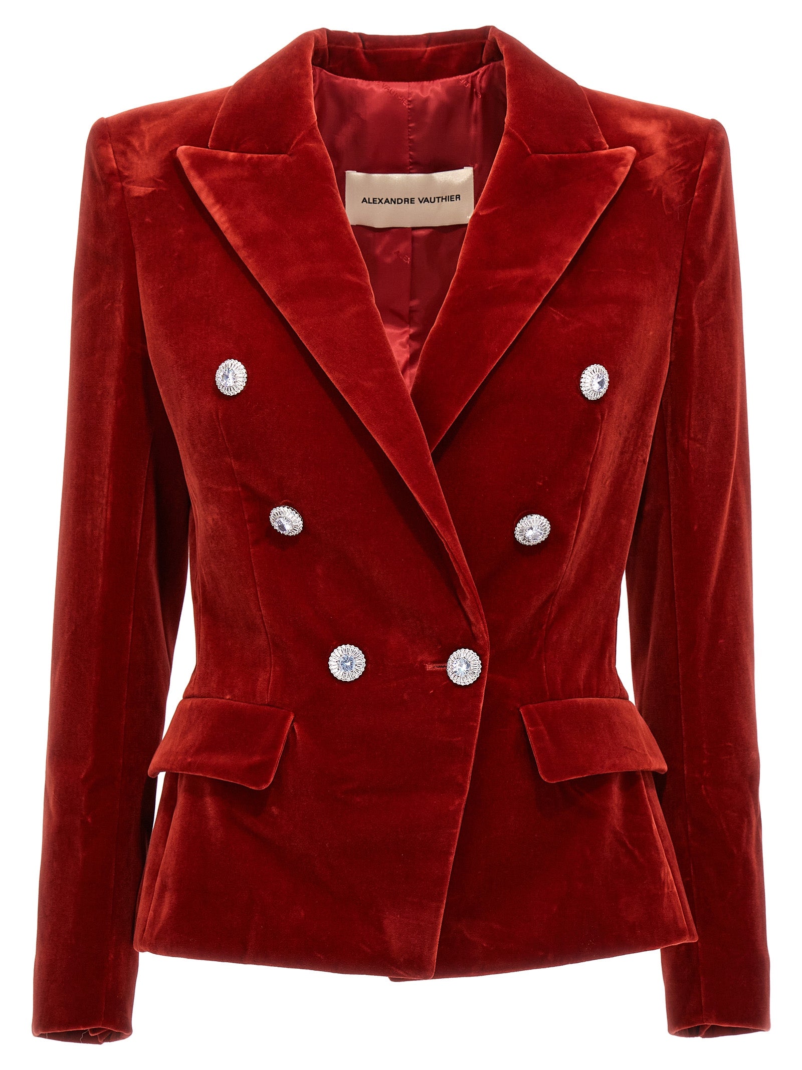 Alexandre Vauthier Double Breast Velvet Blazer Jacket