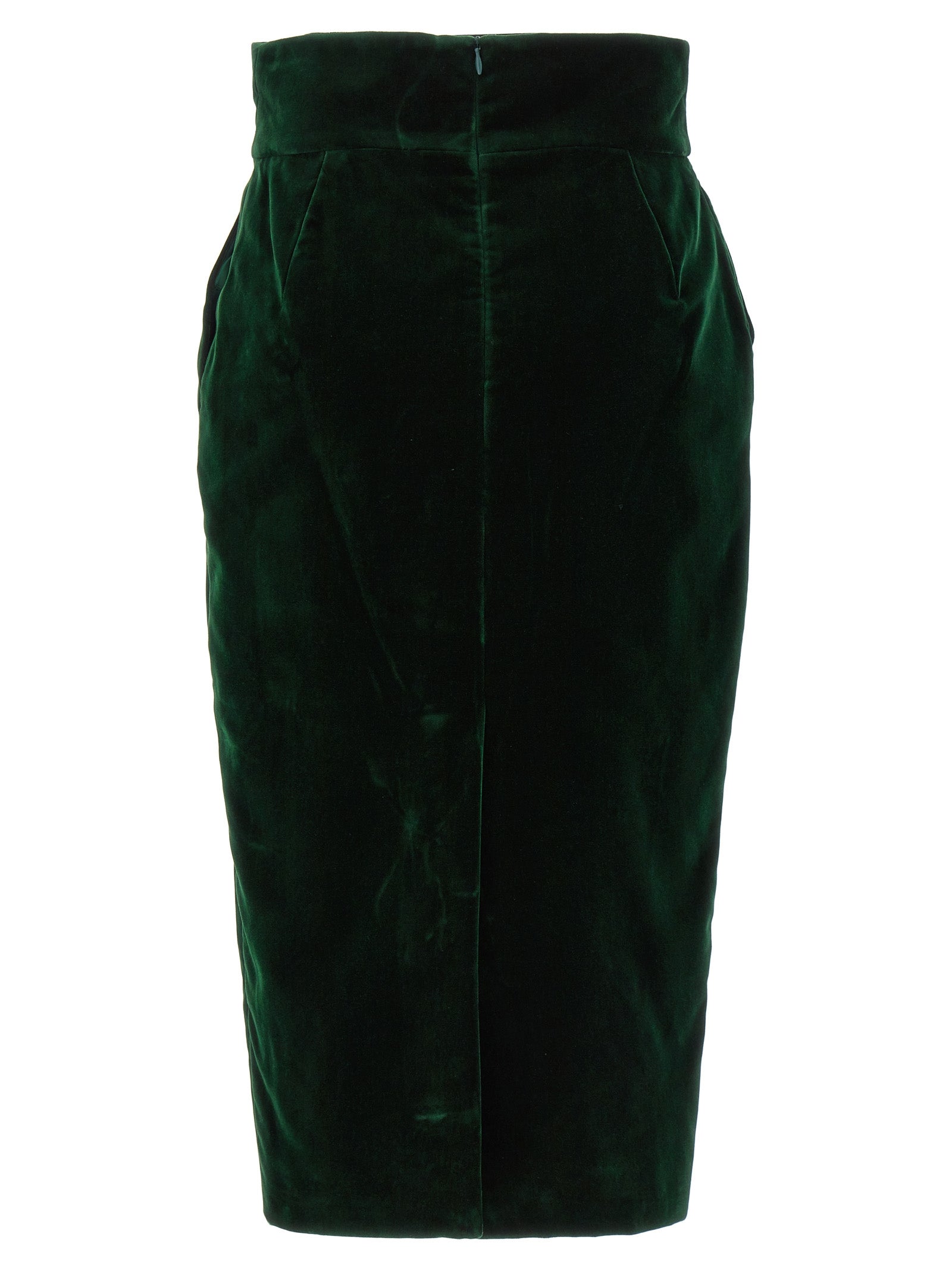 Alexandre Vauthier Velvet Midi Skirt