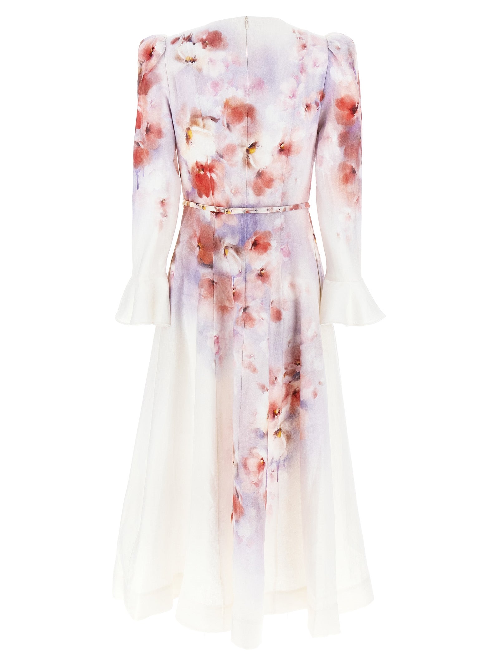 Zimmermann 'Crush Frill Sleeved Midi' Dress