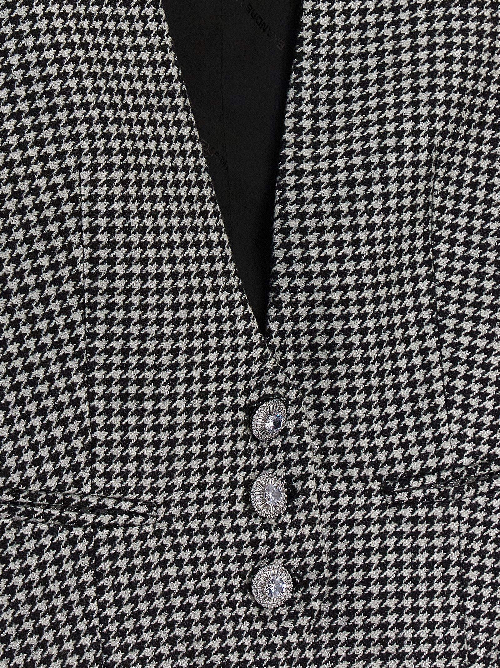 Alexandre Vauthier Houndstooth Waistcoat