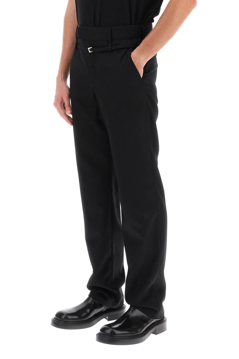 Jacquemus Le Pantalon Disgreghi Belted Pants Black