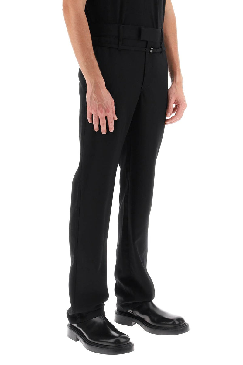 Jacquemus Le Pantalon Disgreghi Belted Pants Black