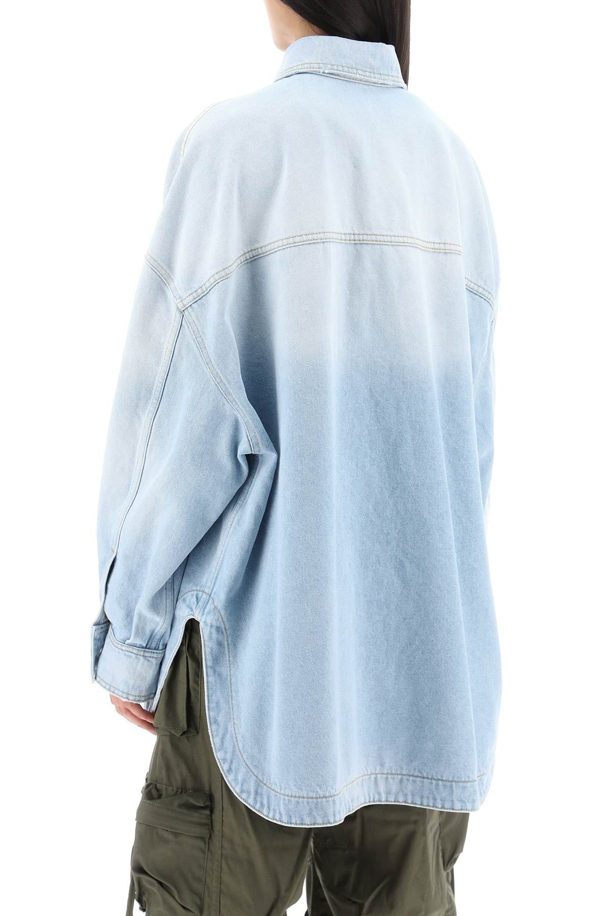 The Attico Oversized Denim Overshirt