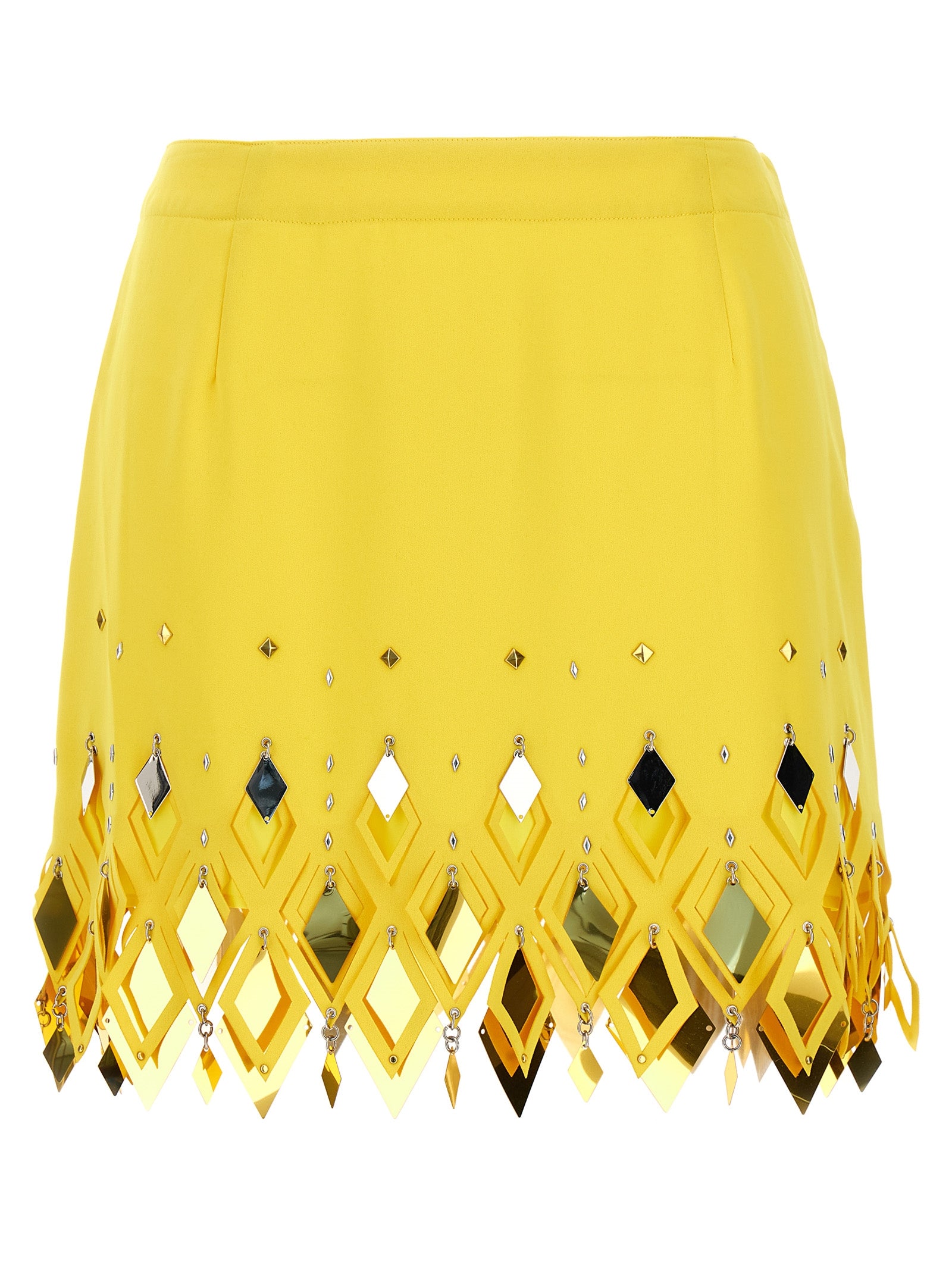 Paco Rabanne Diamond-Hued Sequin Skirt