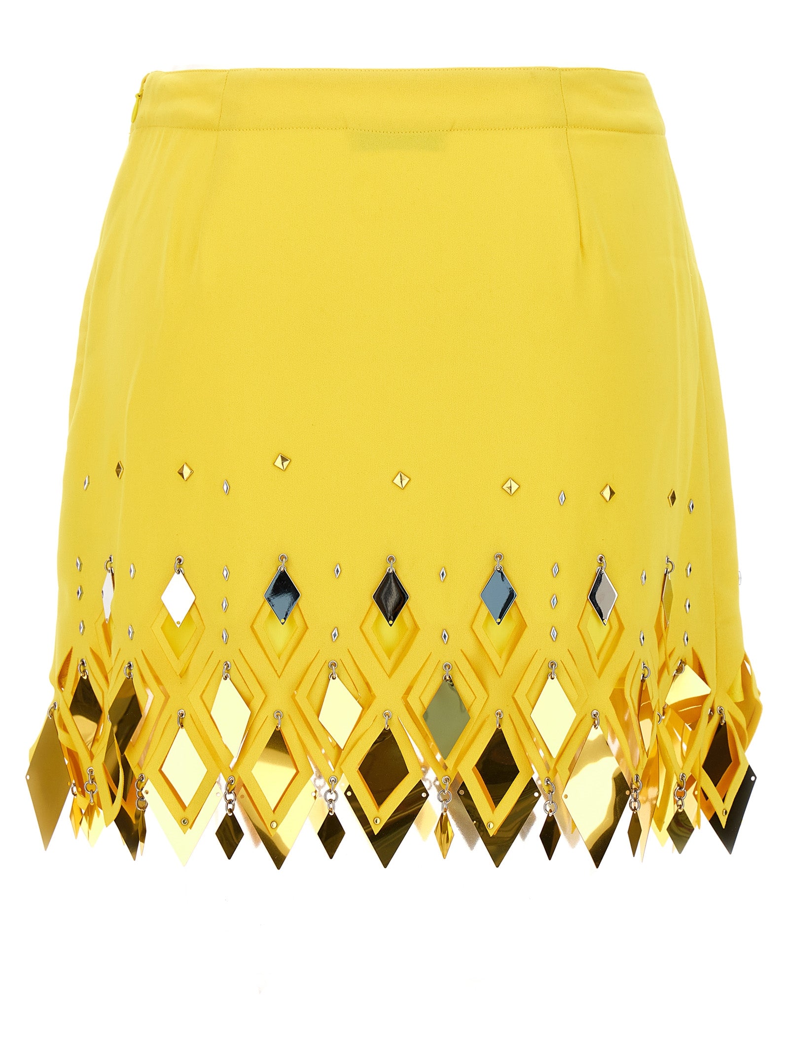 Paco Rabanne Diamond-Hued Sequin Skirt